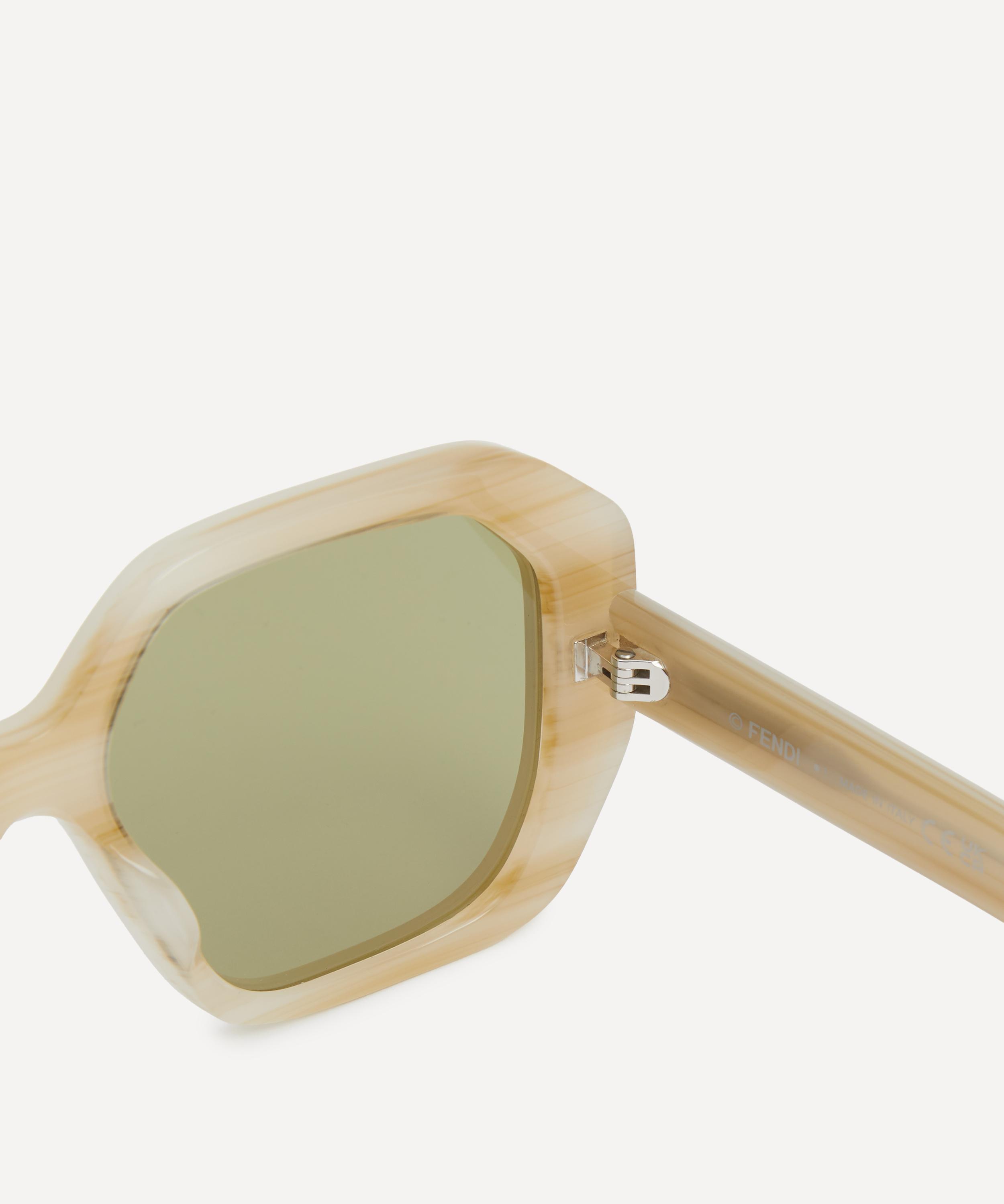 Fendi - Geometric Square Acetate Sunglasses image number 3