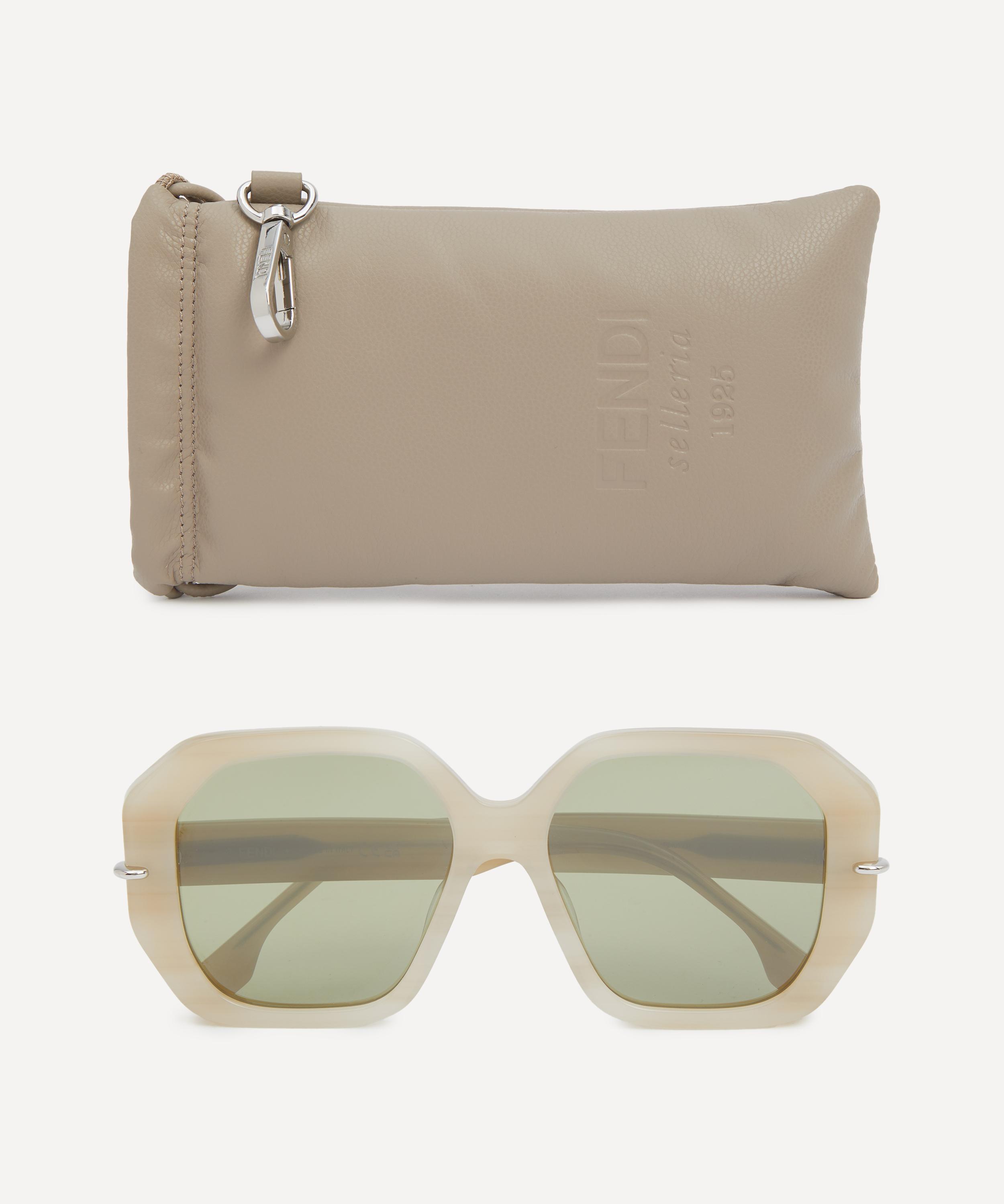 Fendi - Geometric Square Acetate Sunglasses image number 4