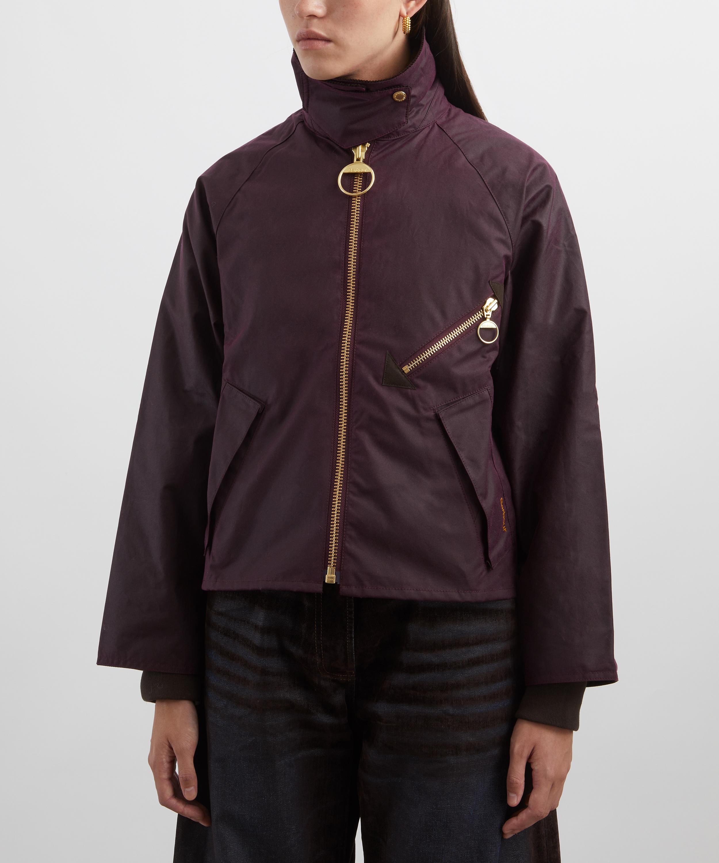 Barbour - Arlene Merlot Waxed Jacket image number 2