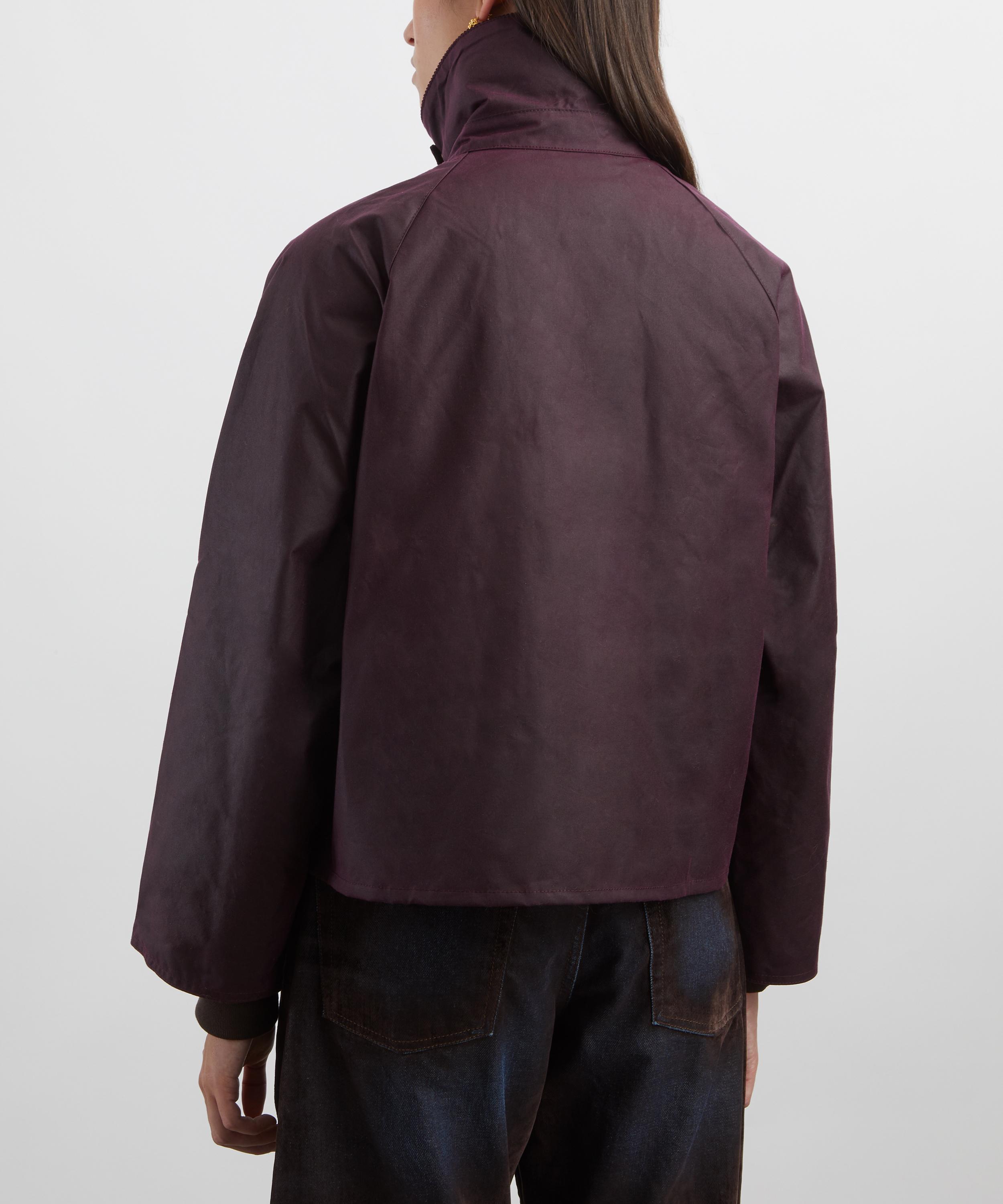 Barbour - Arlene Merlot Waxed Jacket image number 3