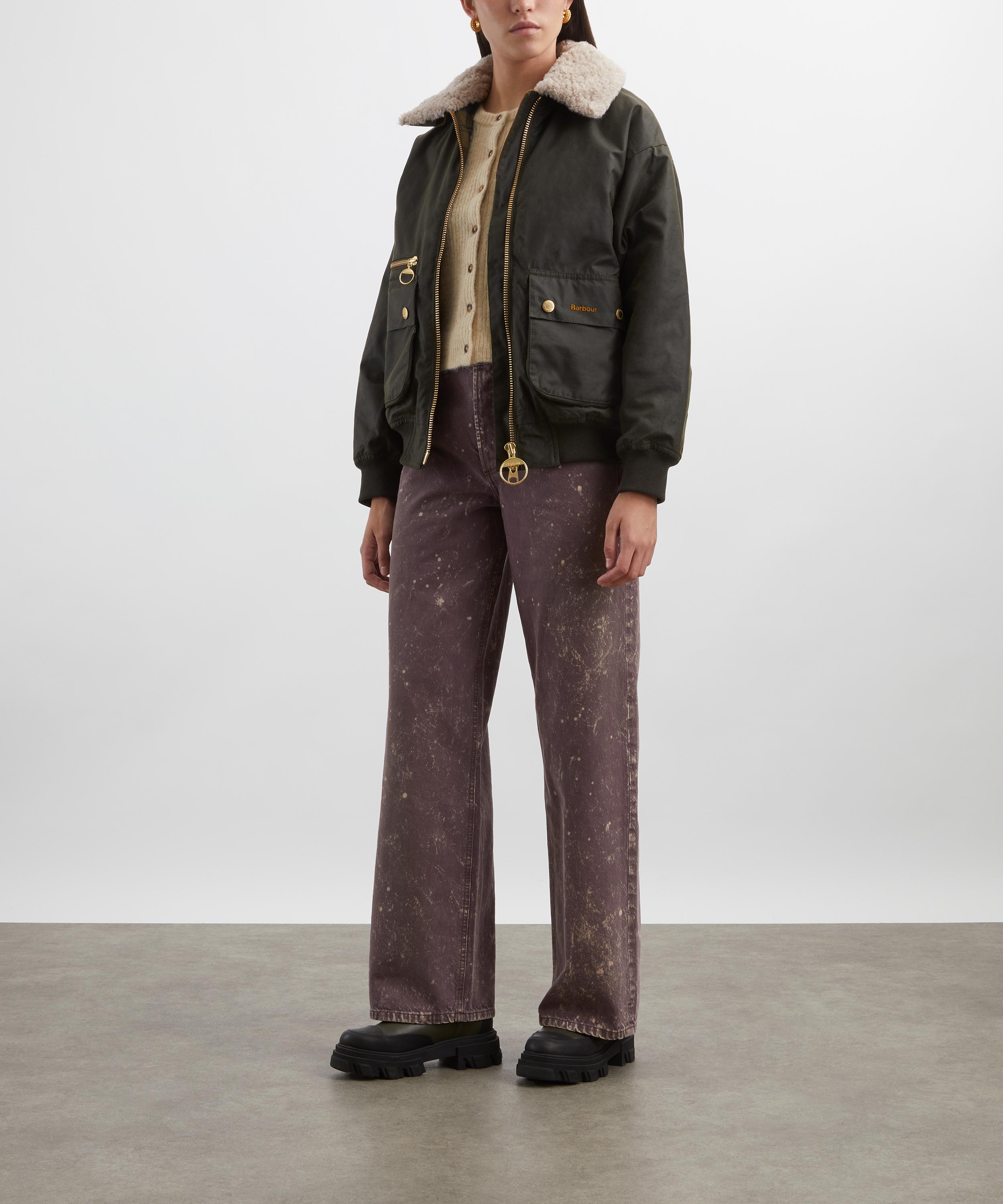 Barbour - Maxine Waxed Bomber Jacket image number 1
