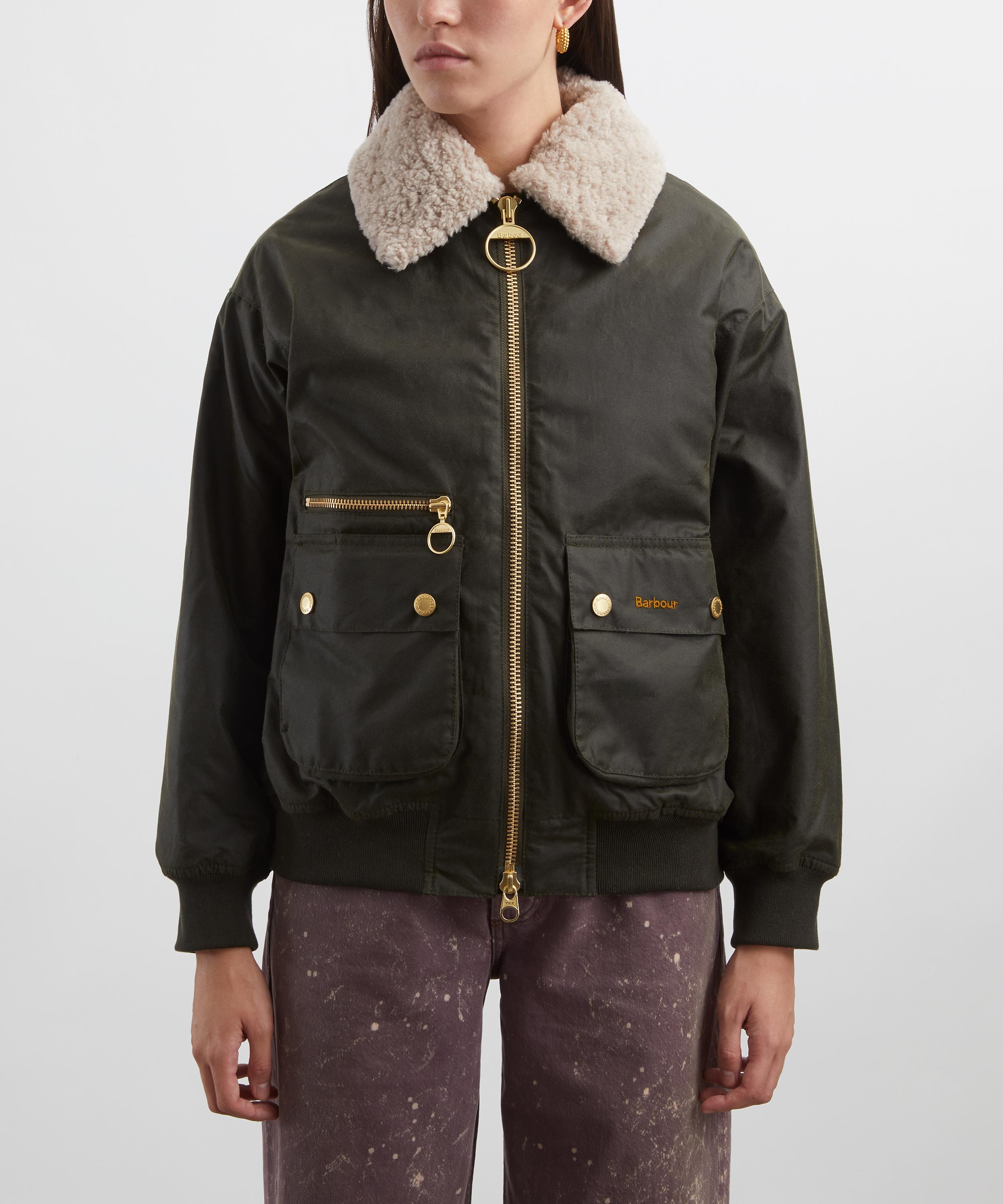 Barbour - Maxine Waxed Bomber Jacket image number 2
