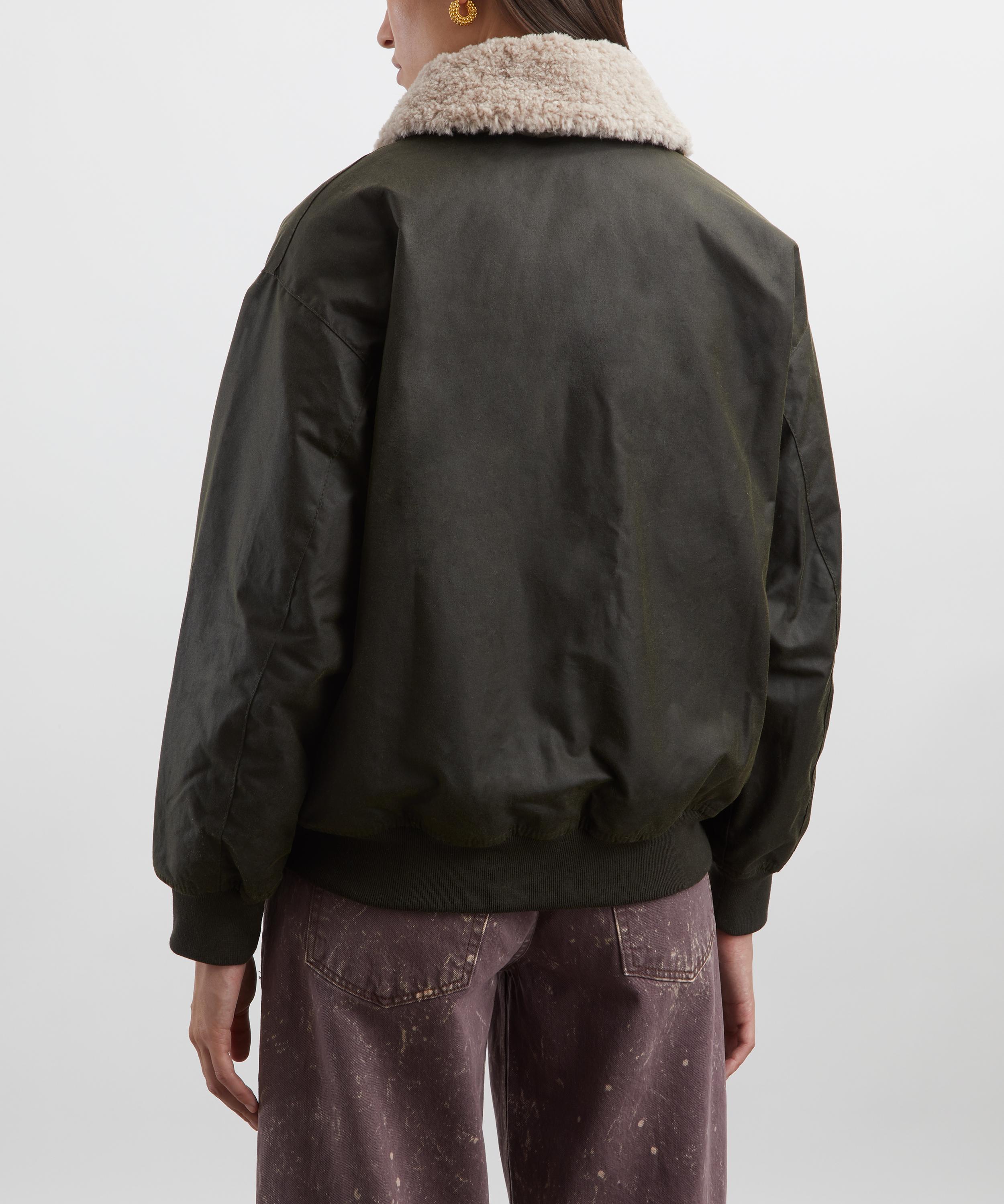 Barbour - Maxine Waxed Bomber Jacket image number 3