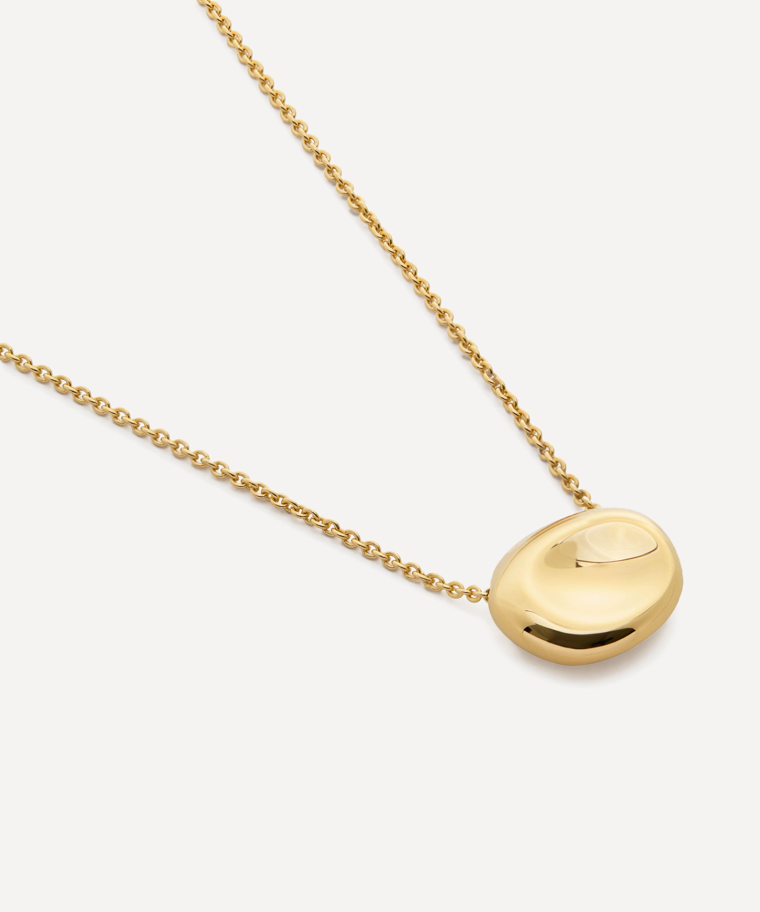 Monica Vinader - 18ct Gold-Plated Vermeil Silver Aria Pendant Necklace image number 0
