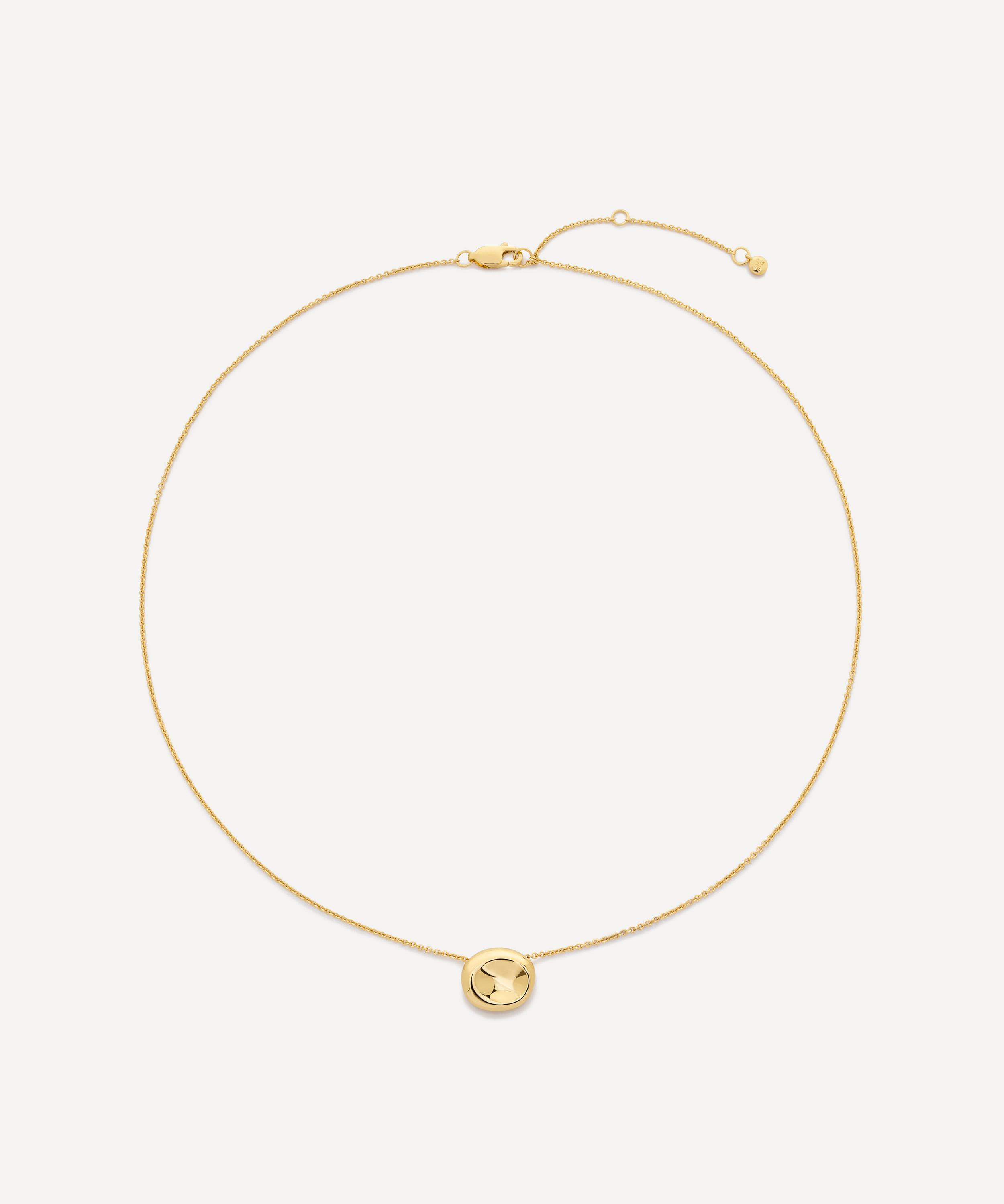 Monica Vinader - 18ct Gold-Plated Vermeil Silver Aria Pendant Necklace image number 2
