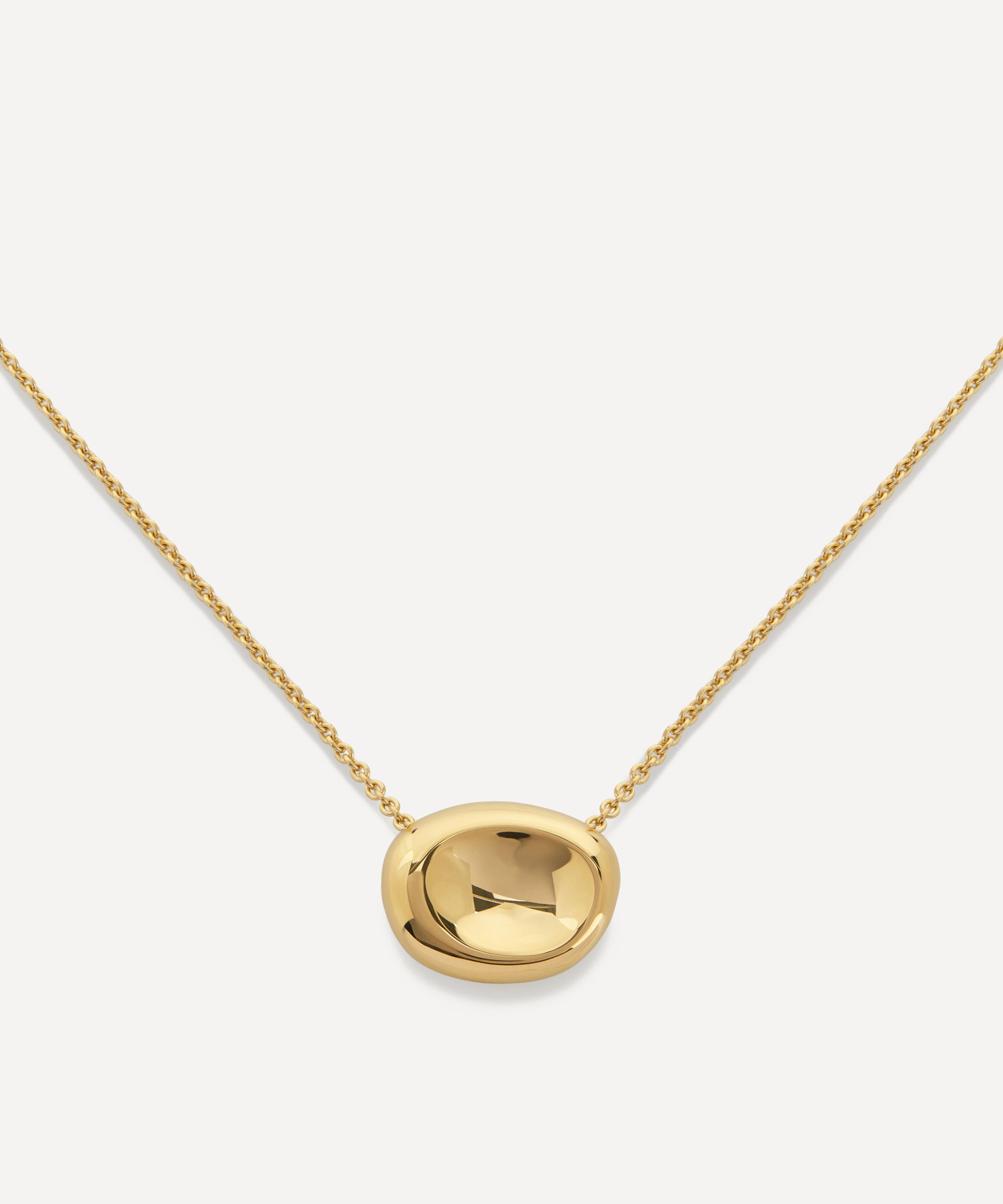 Monica Vinader - 18ct Gold-Plated Vermeil Silver Aria Pendant Necklace image number 3