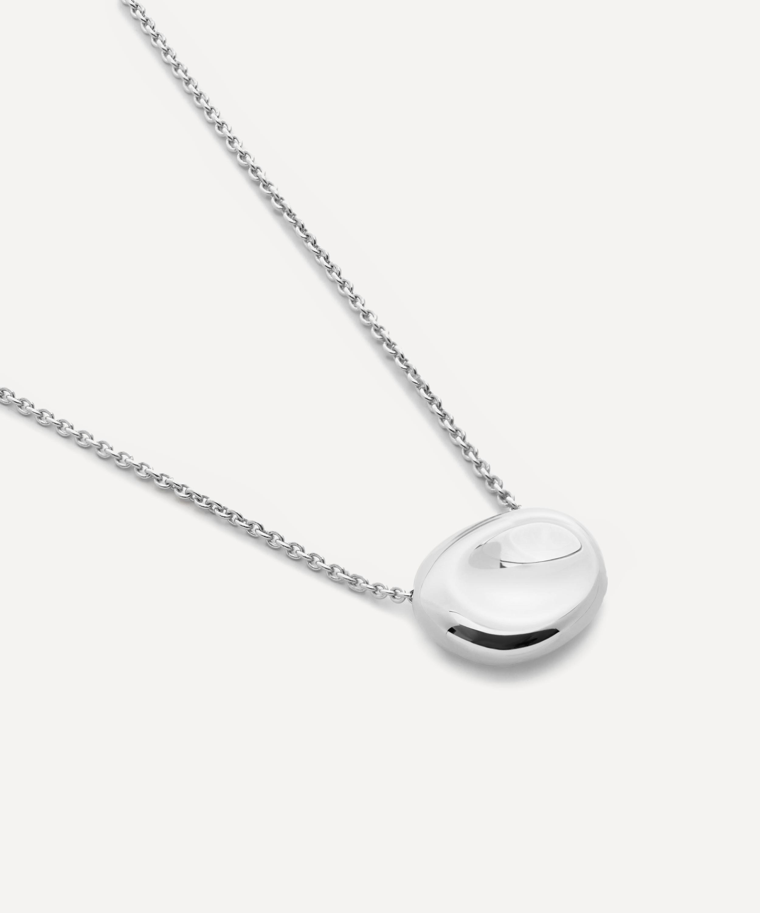 Monica Vinader - Sterling Silver Aria Pendant Necklace image number 0
