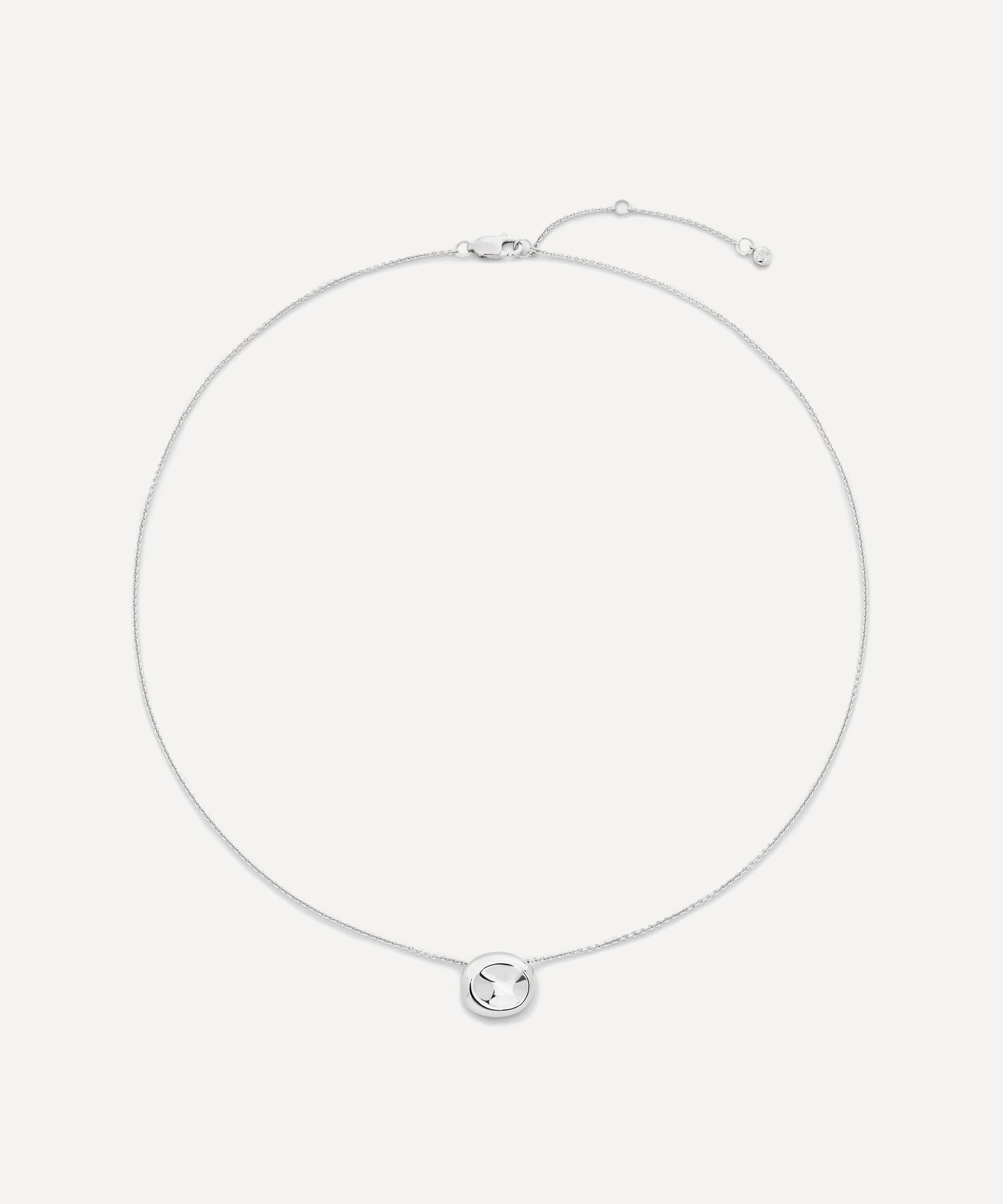 Monica Vinader - Sterling Silver Aria Pendant Necklace image number 2
