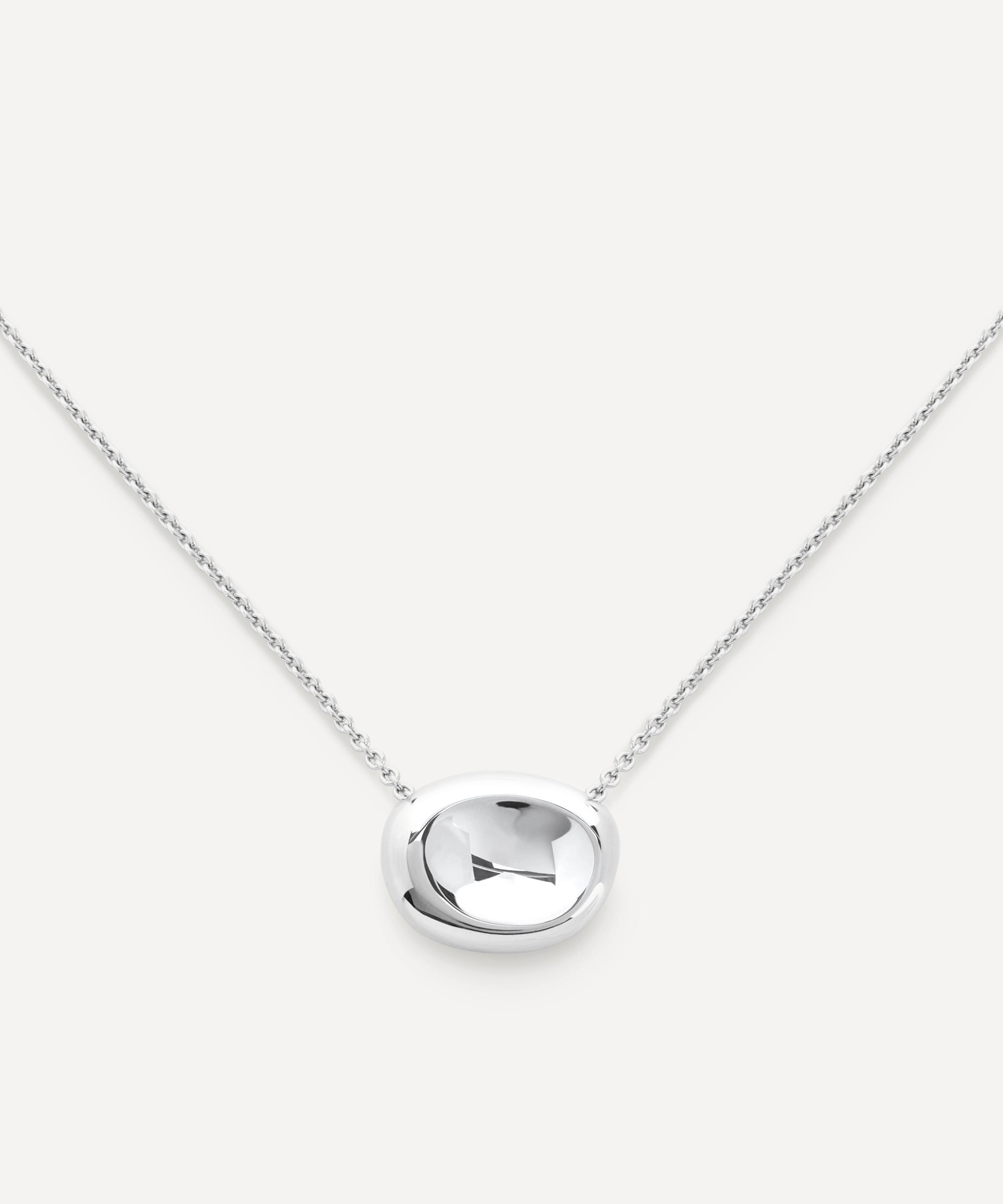 Monica Vinader - Sterling Silver Aria Pendant Necklace image number 3