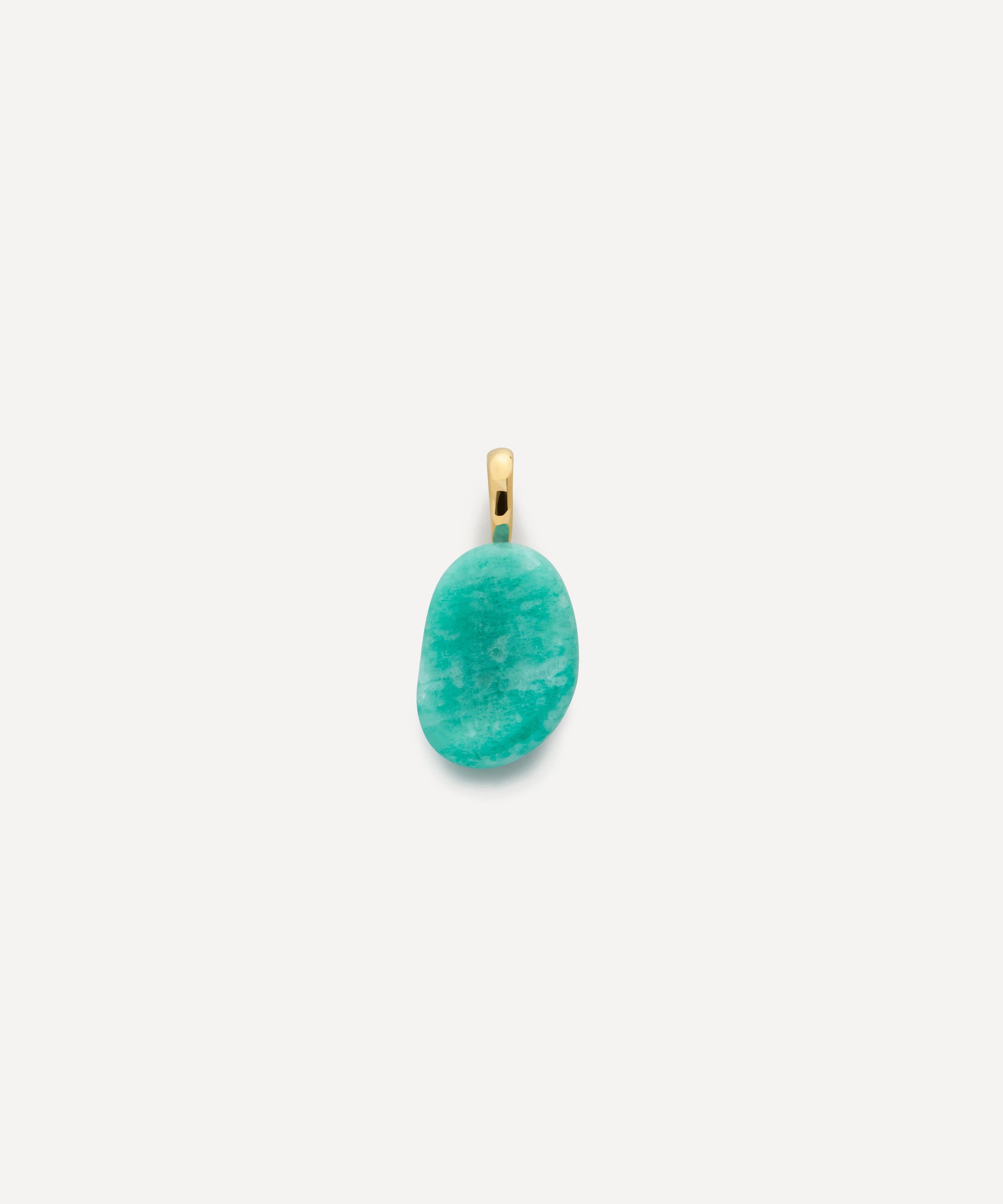 Monica Vinader - 18ct Gold-Plated Vermeil Silver Aria Gemstone Pendant image number 0