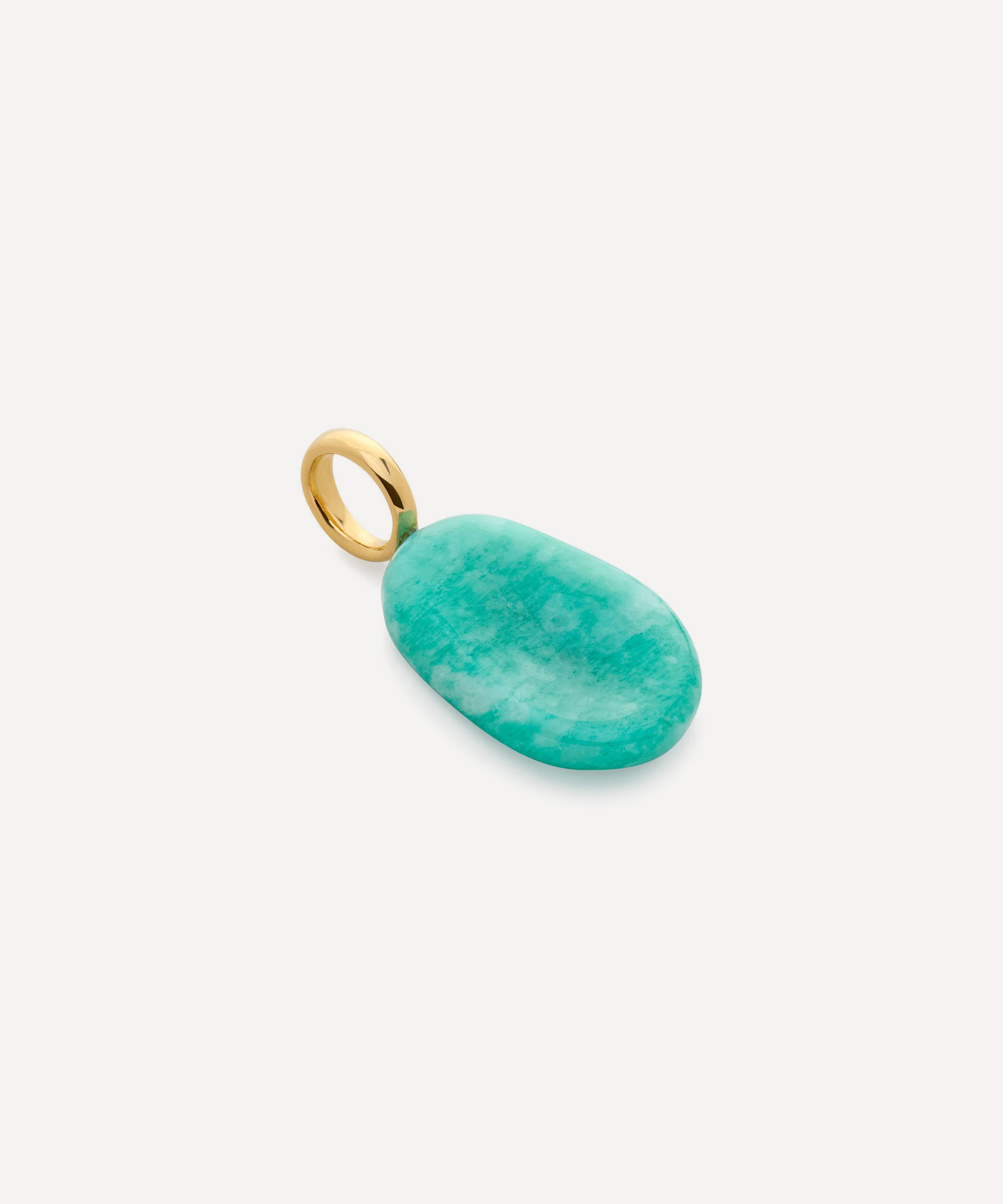 Monica Vinader - 18ct Gold-Plated Vermeil Silver Aria Gemstone Pendant image number 2