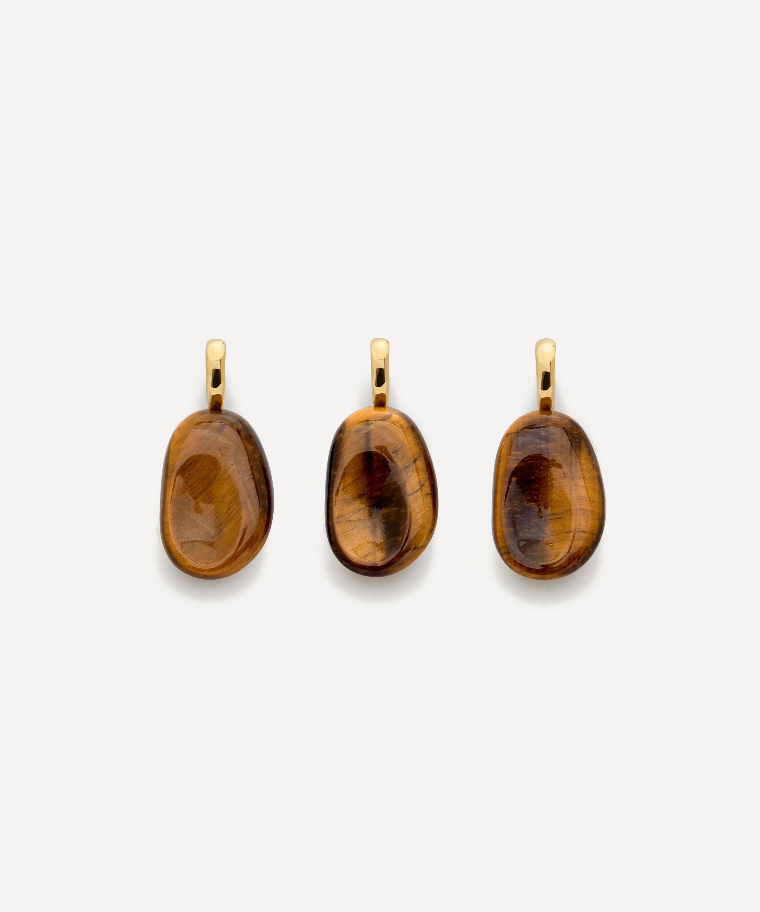 Monica Vinader - 18ct Gold-Plated Vermeil Silver Aria Gemstone Pendant image number 3