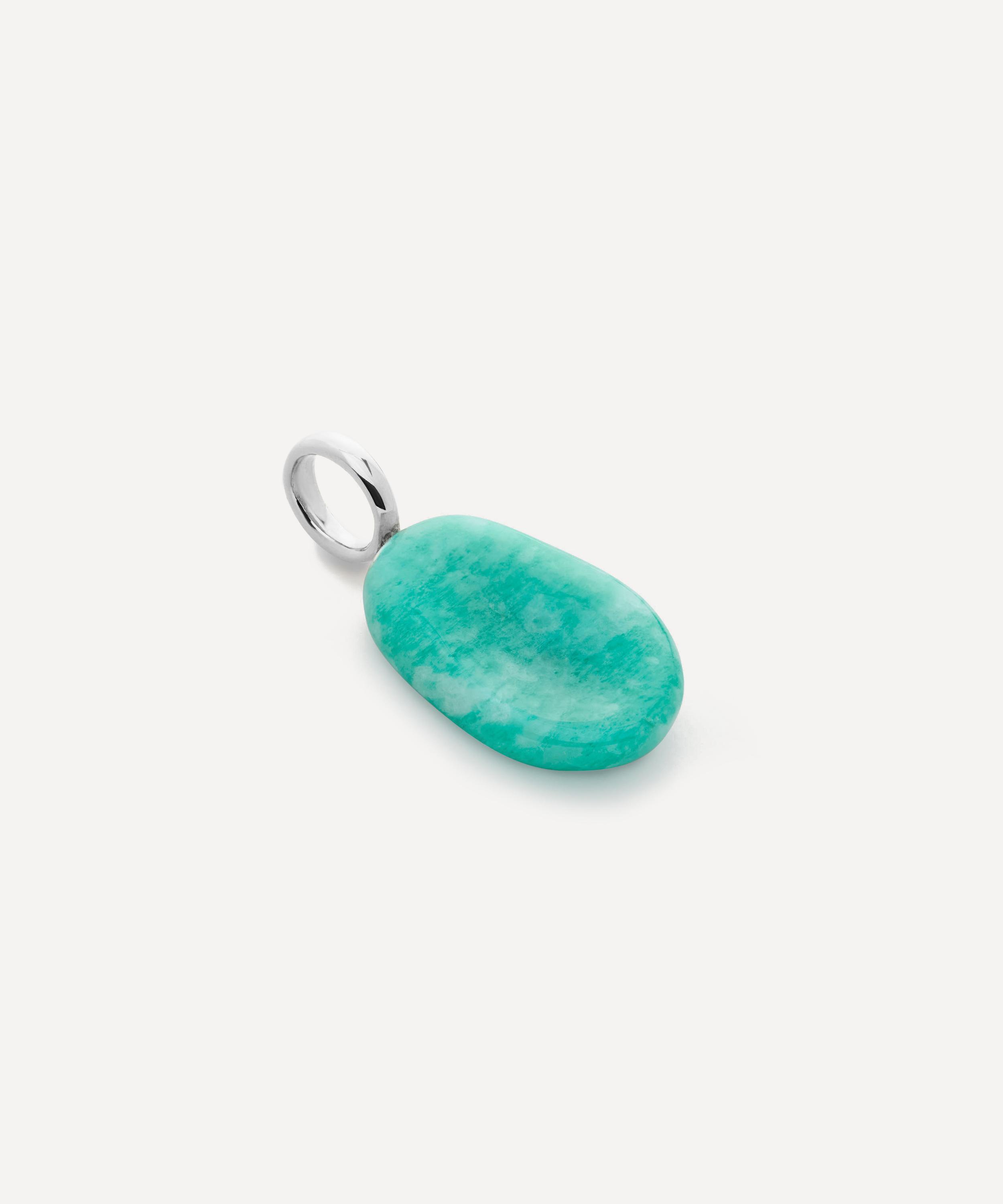 Monica Vinader - Sterling Silver Aria Gemstone Pendant image number 2