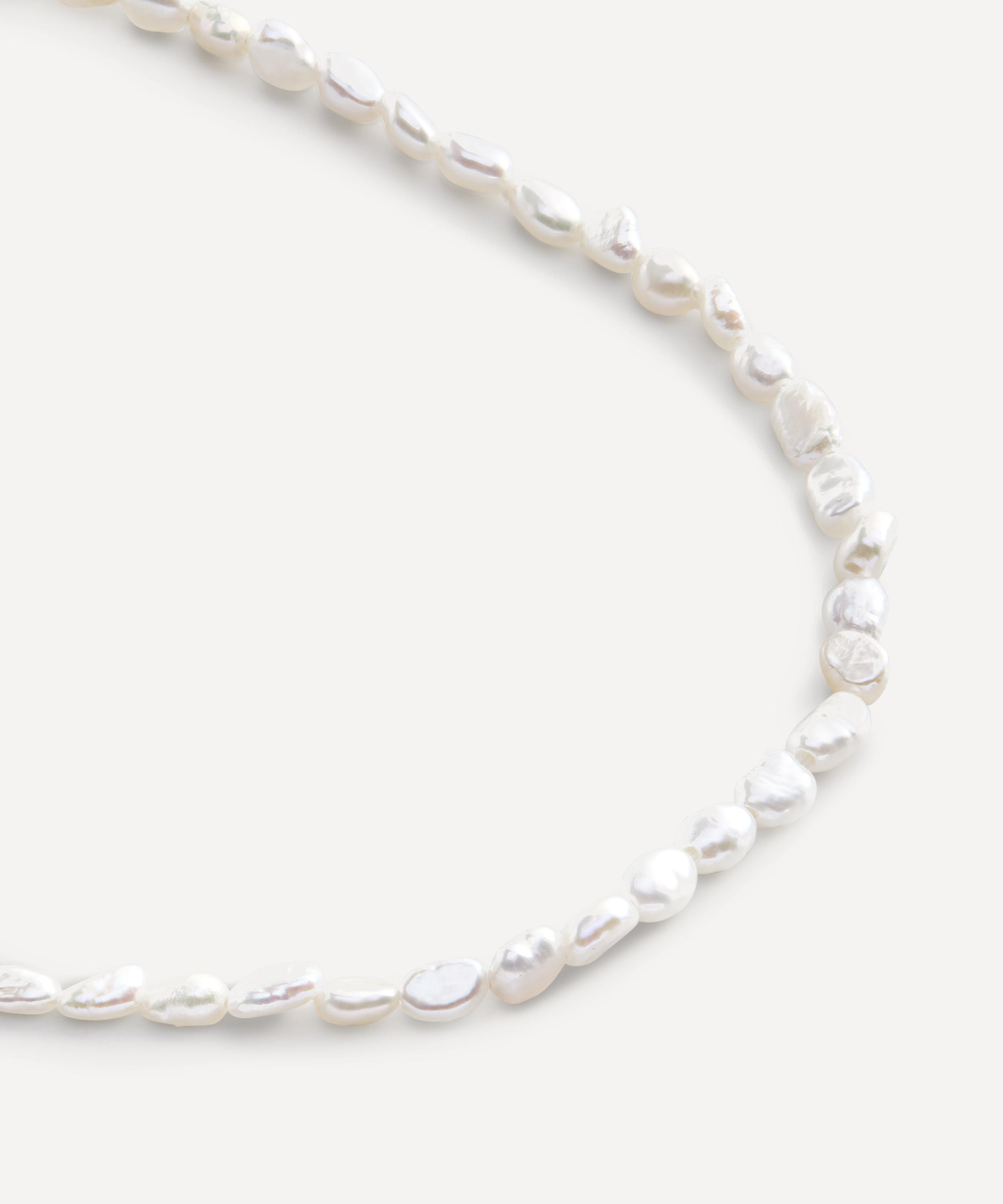 Monica Vinader - 18ct Gold-Plated Vermeil Silver Capri Keshi Pearl Necklace image number 2