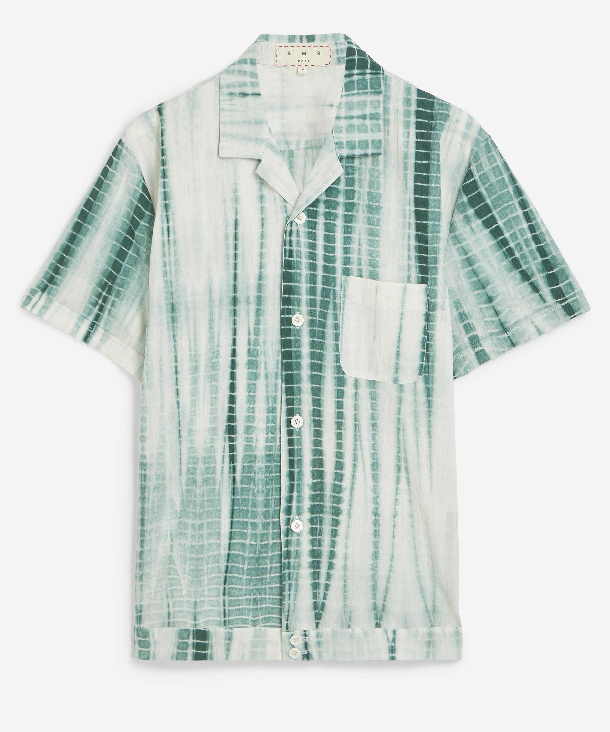 SMR Days - Green Tie-Dye Paraiso Cotton Shirt image number 0