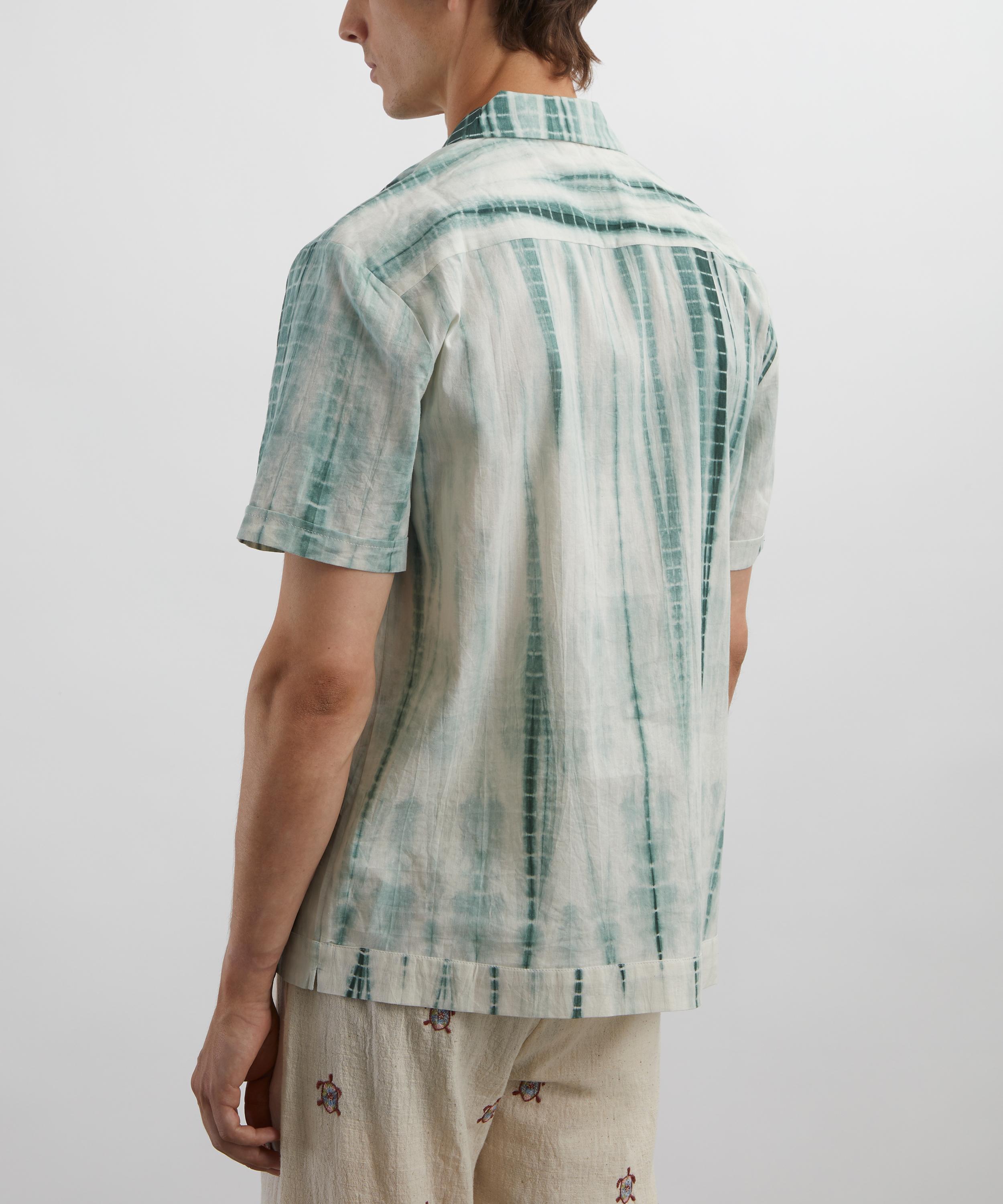 SMR Days - Green Tie-Dye Paraiso Cotton Shirt image number 3