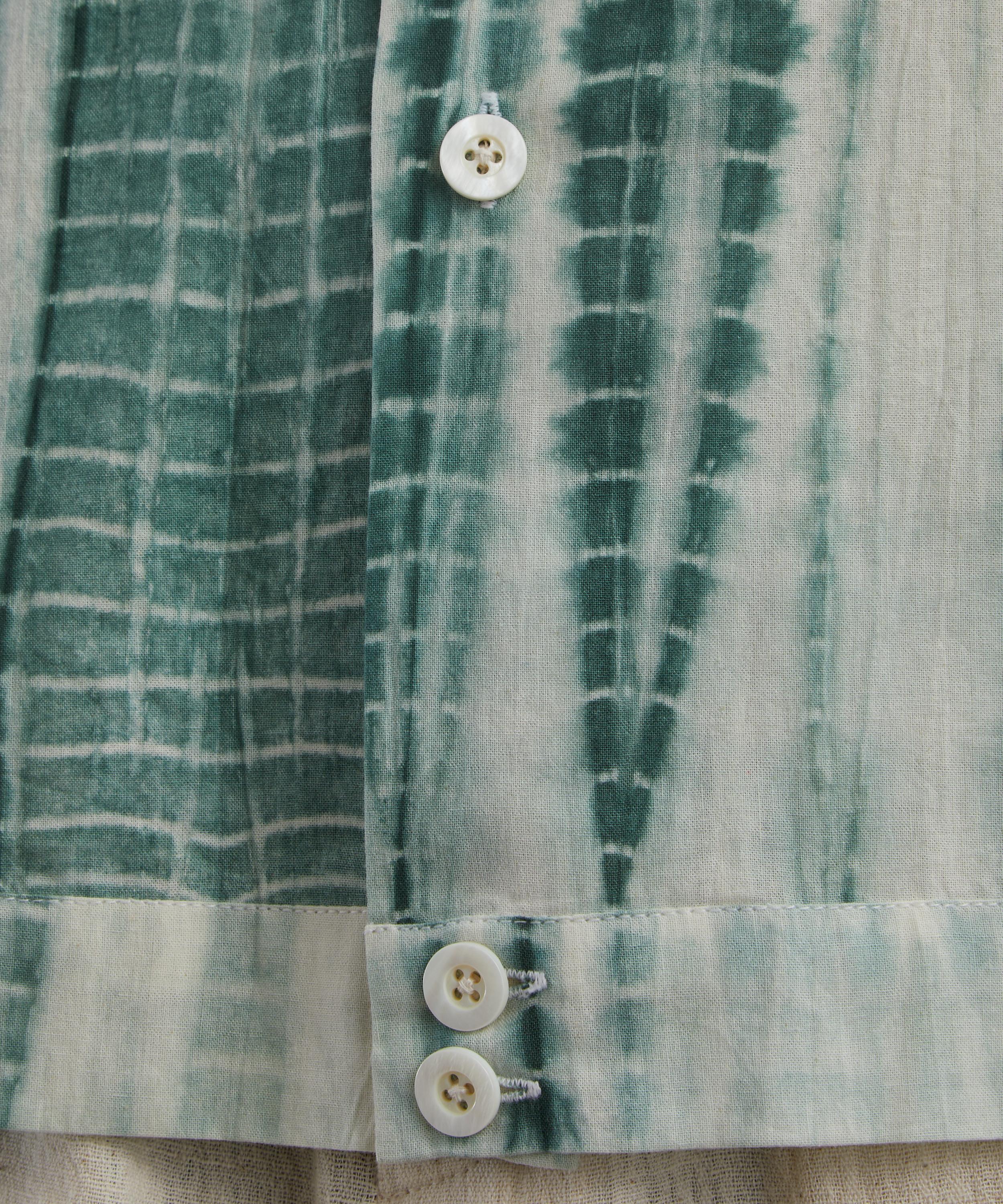 SMR Days - Green Tie-Dye Paraiso Cotton Shirt image number 4