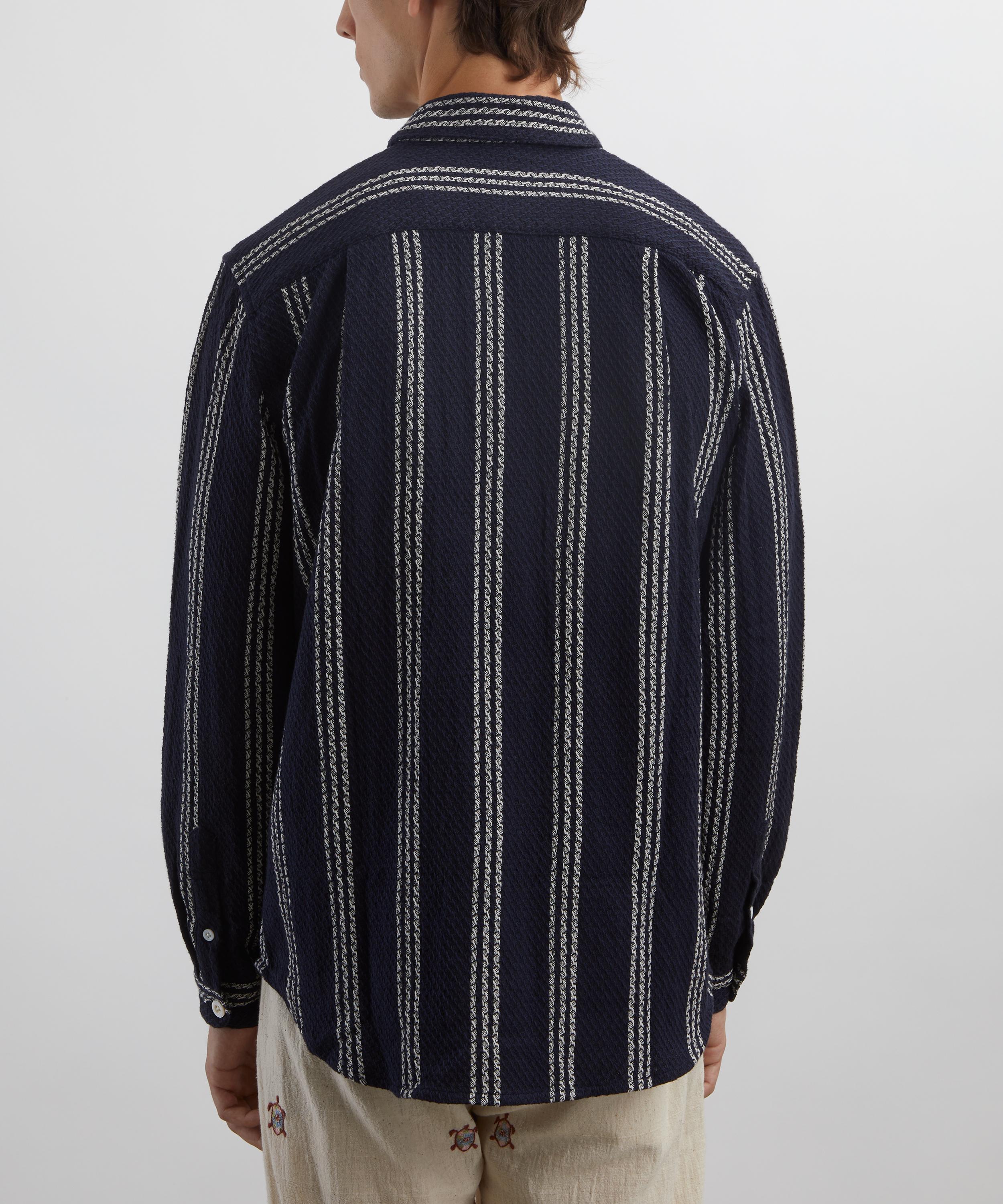 SMR Days - Navy and White Enamorados Cotton Waffle Shirt image number 3