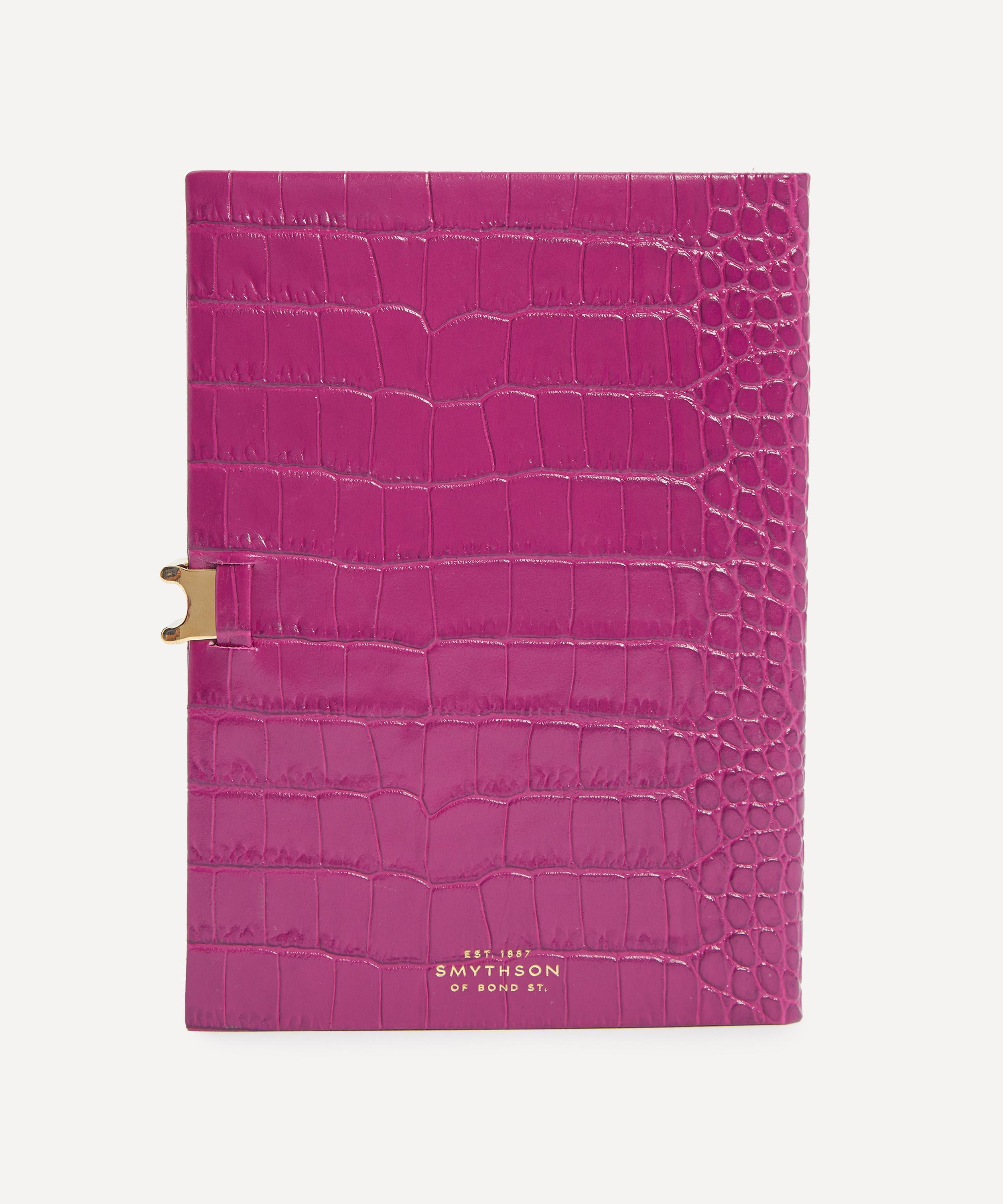 Smythson - 2026 Soho Croc-Embossed Weekly Diary image number 1
