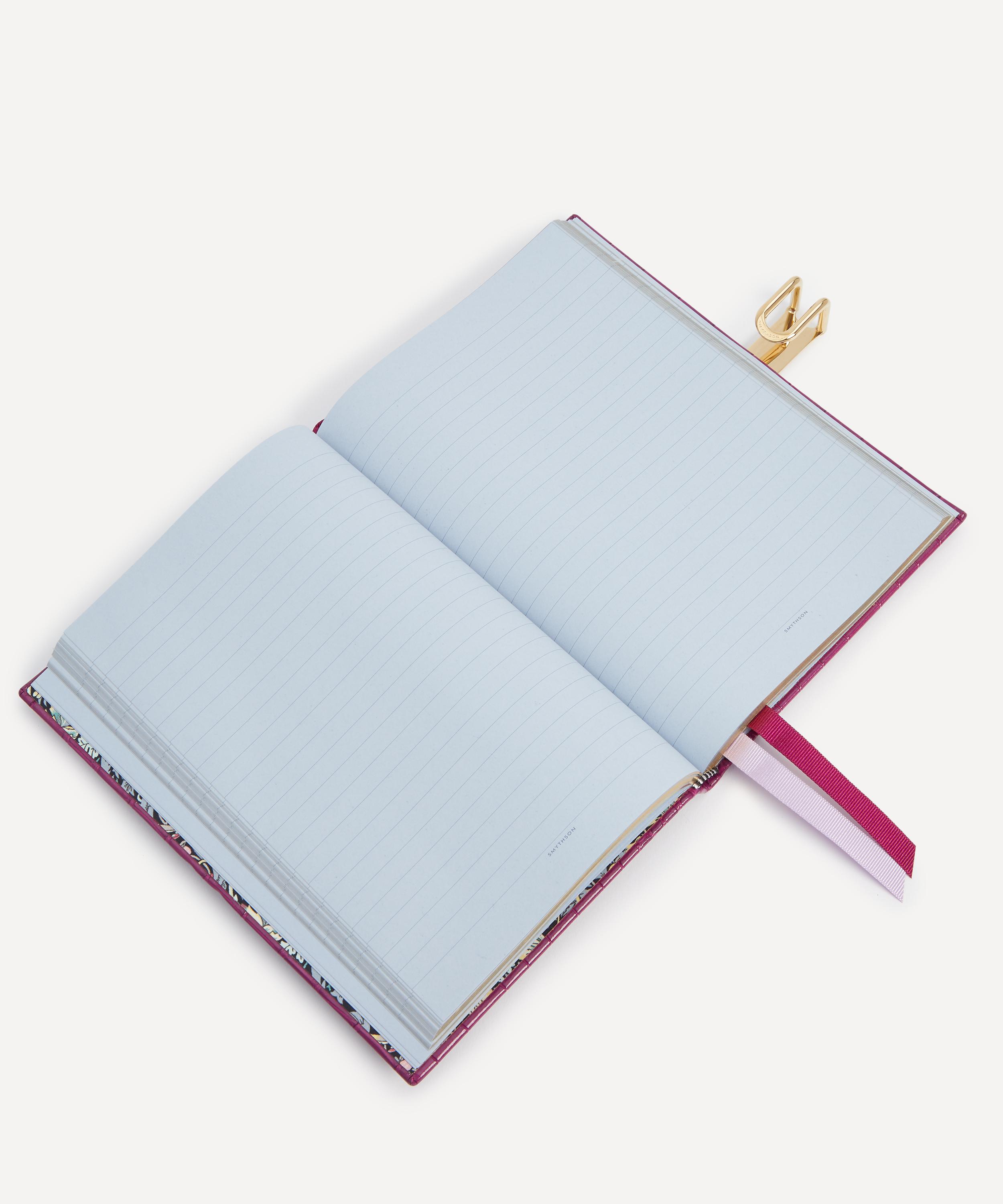 Smythson - Soho Croc-Embossed Leather Notebook with Slide image number 4