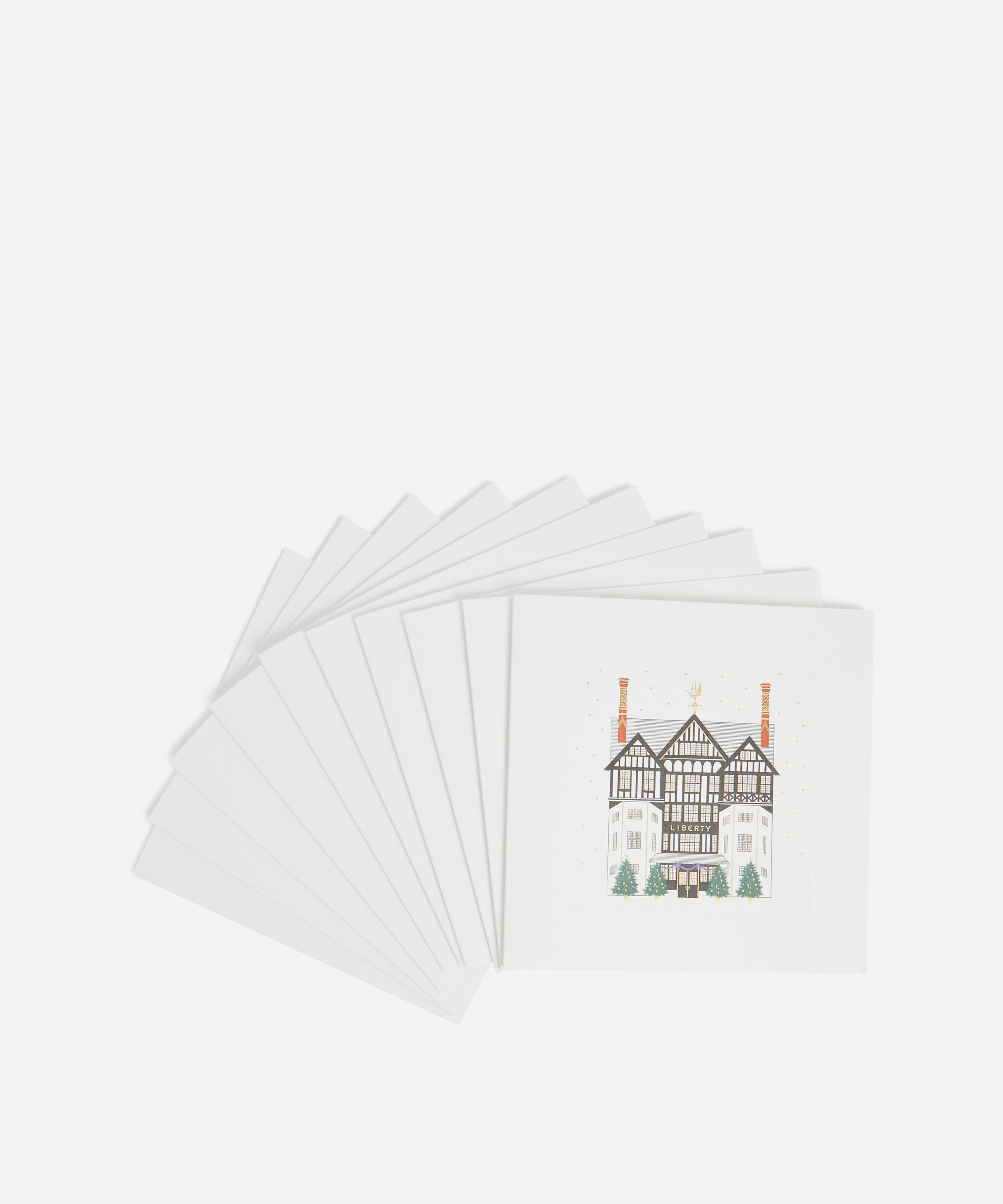 Smythson - Liberty Shop Front Christmas Cards Set of 10 image number 3
