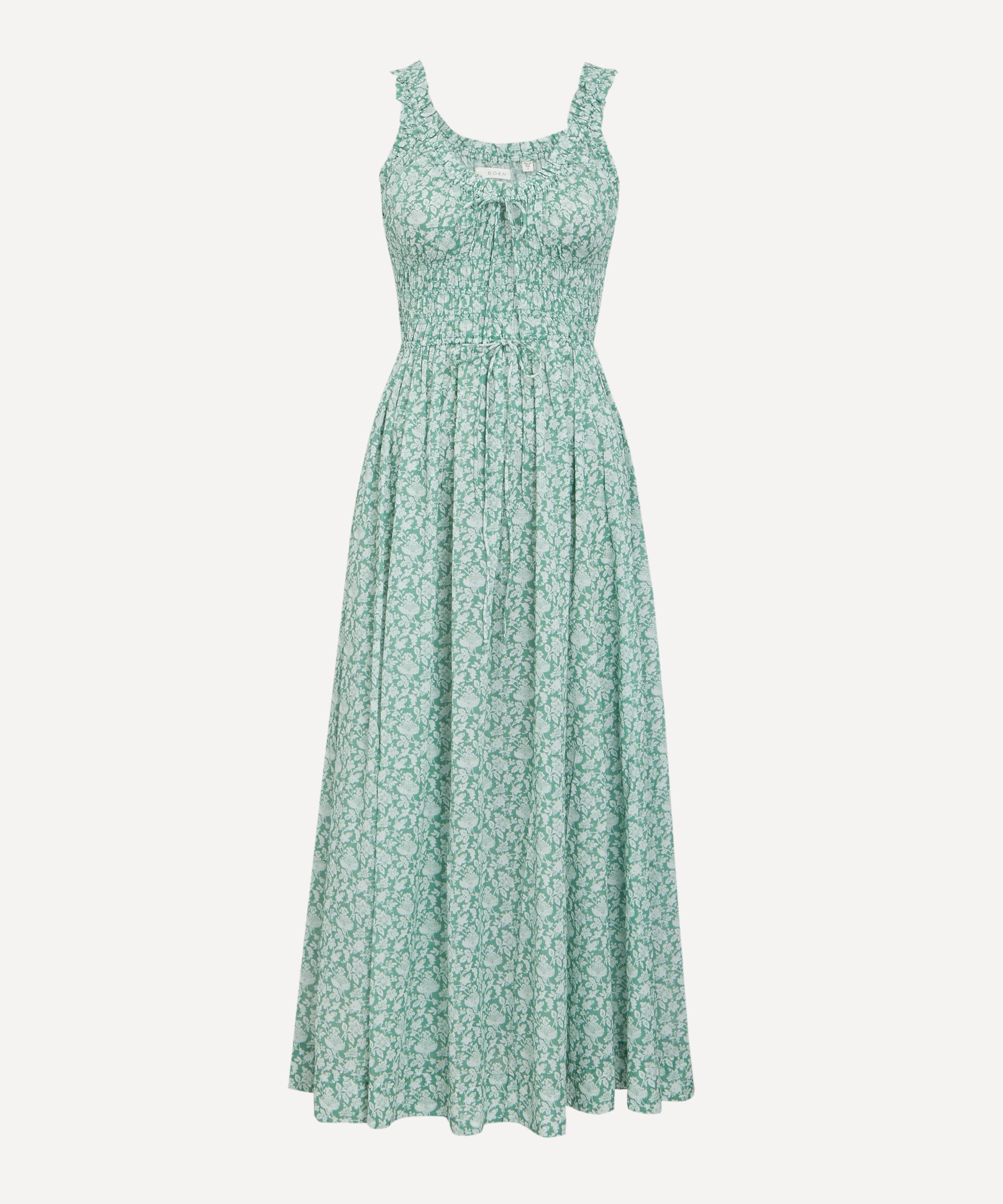 DÔEN - Emmaretta Peridot Tea Floral Dress