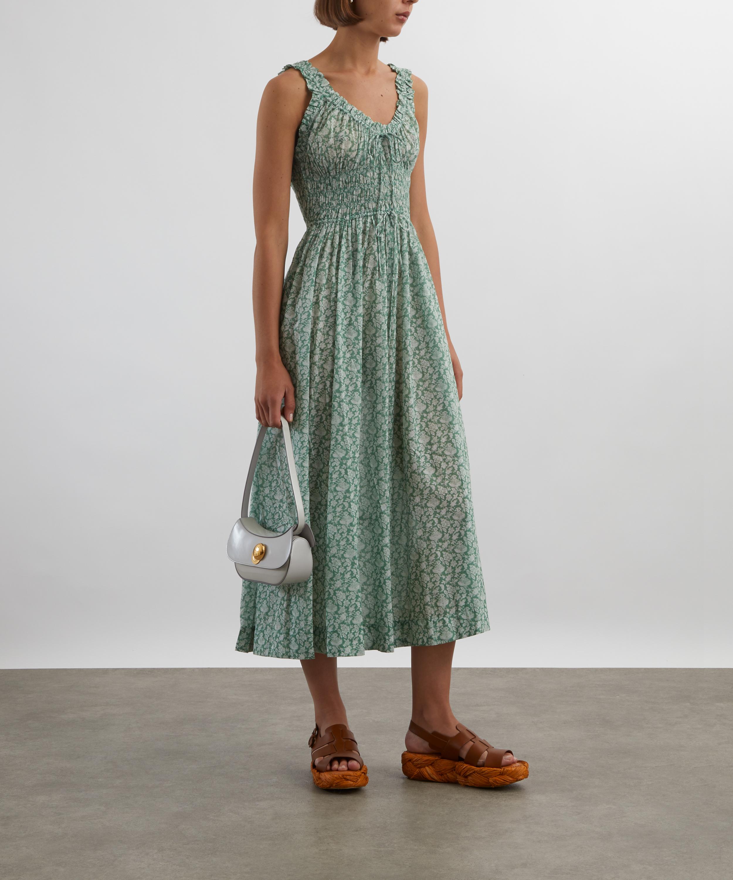 DÔEN - Emmaretta Peridot Tea Floral Dress image number 1