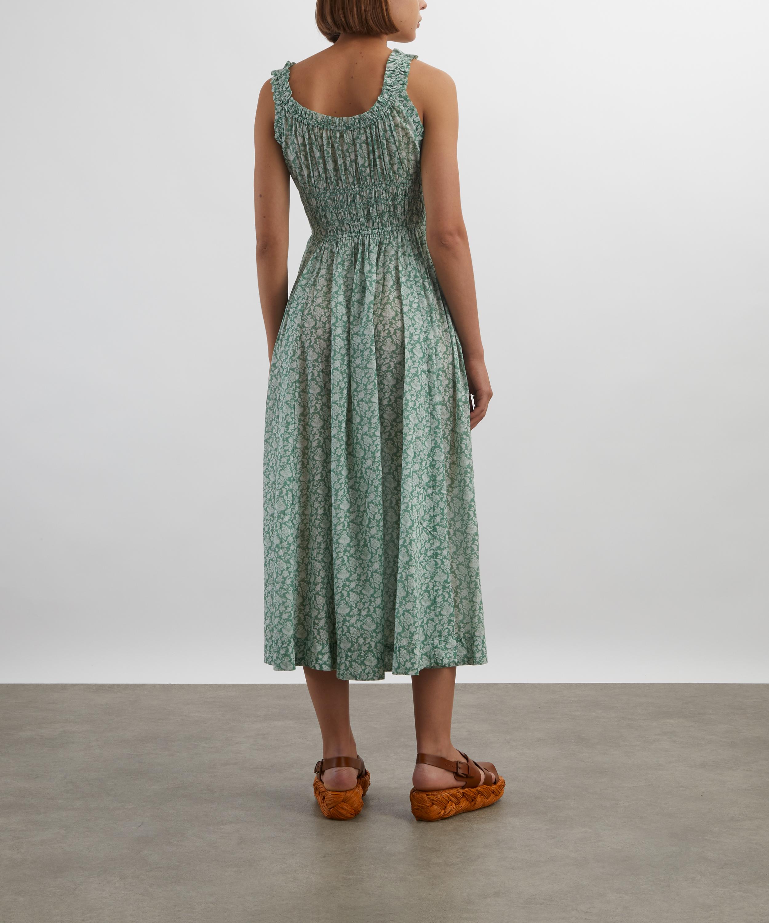 DÔEN - Emmaretta Peridot Tea Floral Dress image number 3