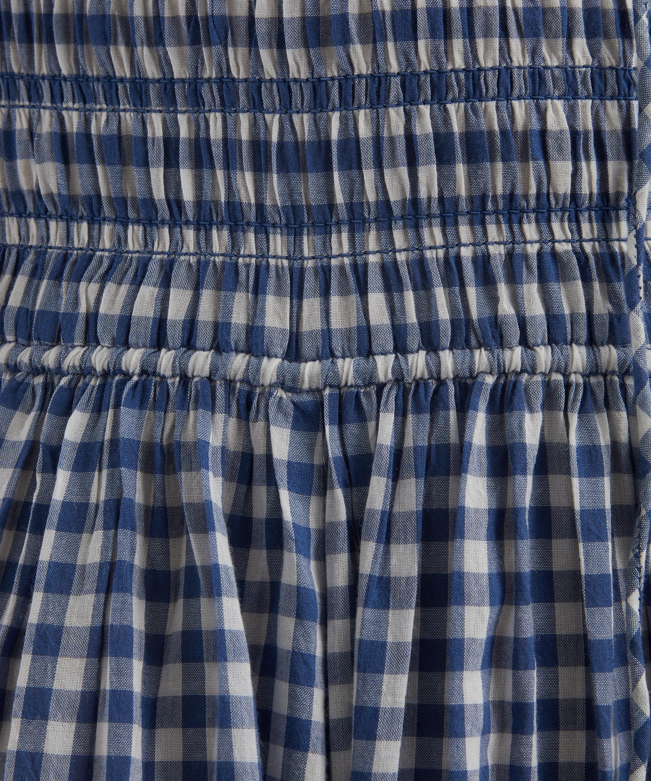 DÔEN - Emmaretta Blue Gingham Dress image number 4