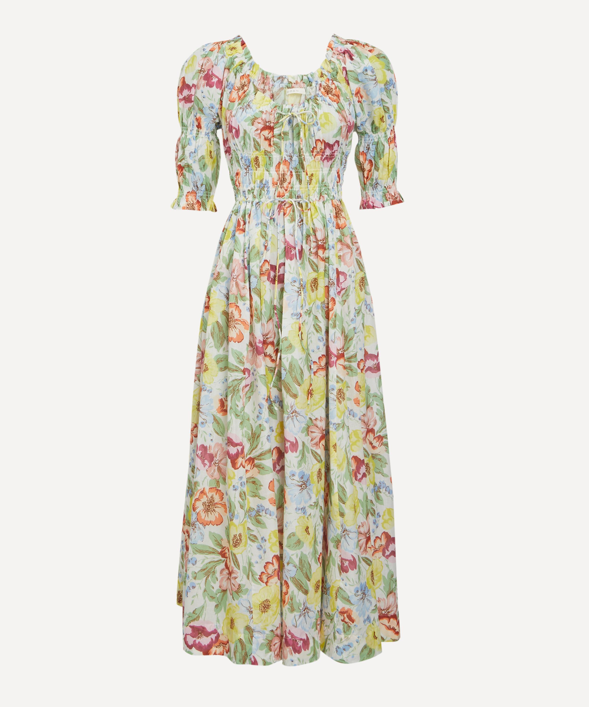DÔEN - Ischia Blanc Anemone Bloom Dress