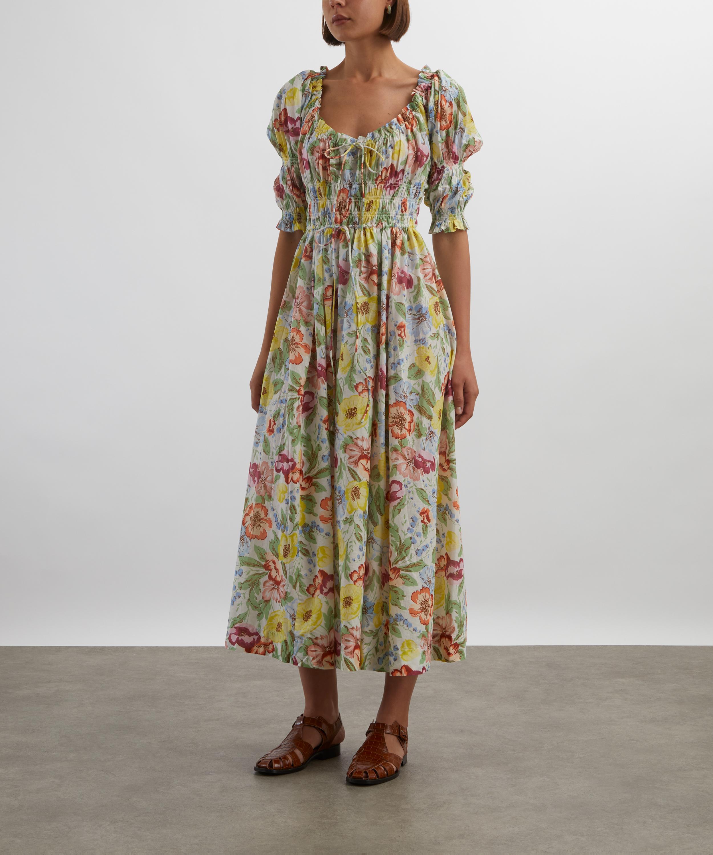 DÔEN - Ischia Blanc Anemone Bloom Dress image number 2