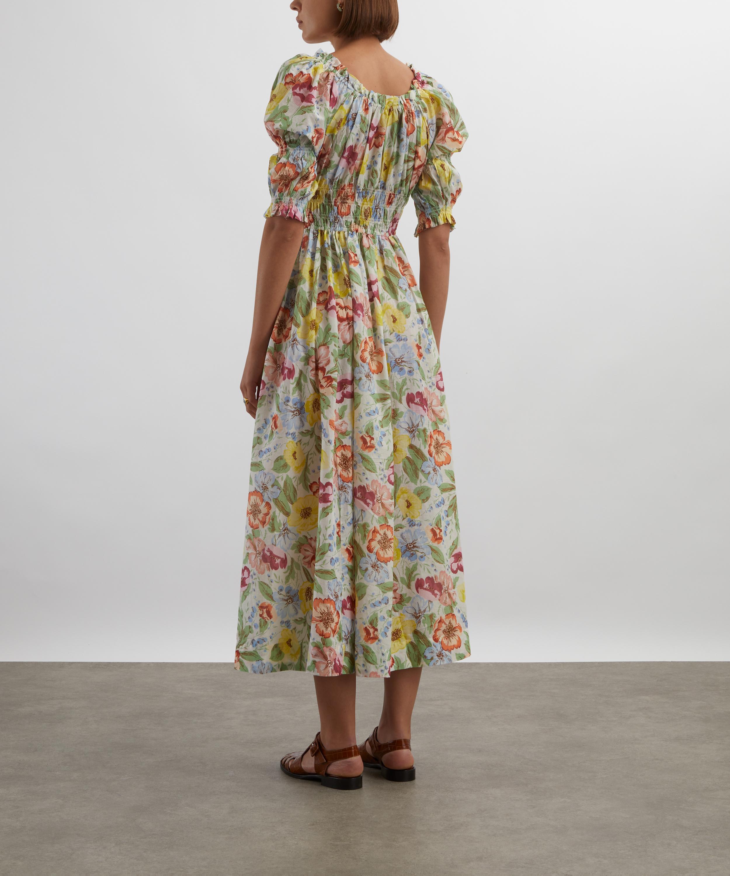 DÔEN - Ischia Blanc Anemone Bloom Dress image number 3