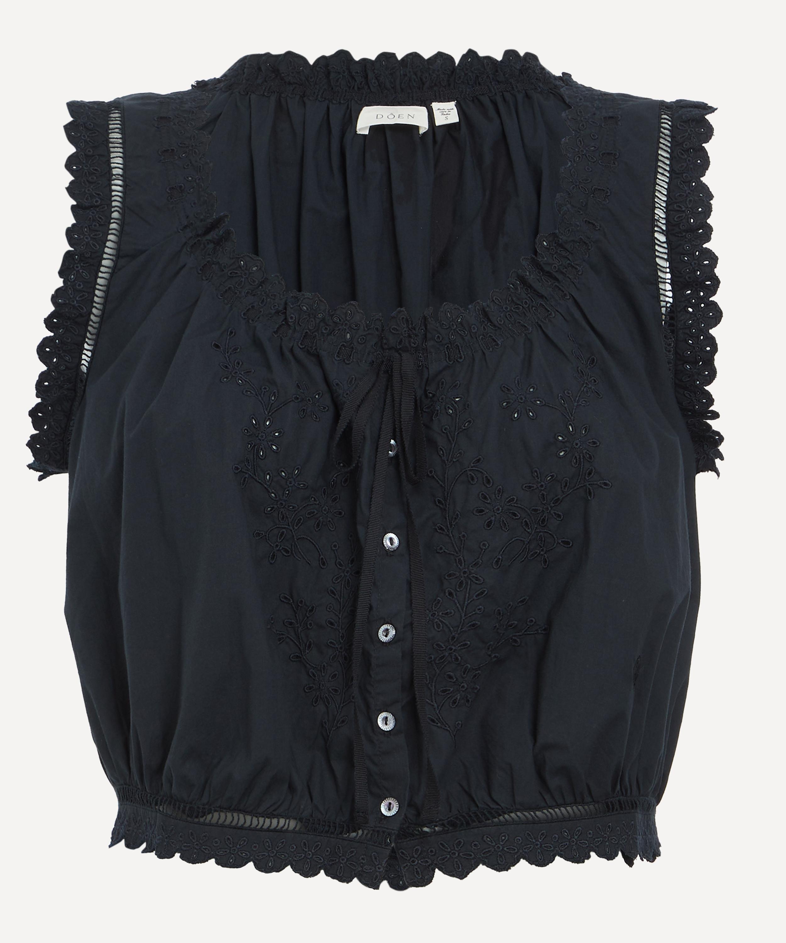DÔEN - Traveller Cotton Floral Eyelet Top image number 0