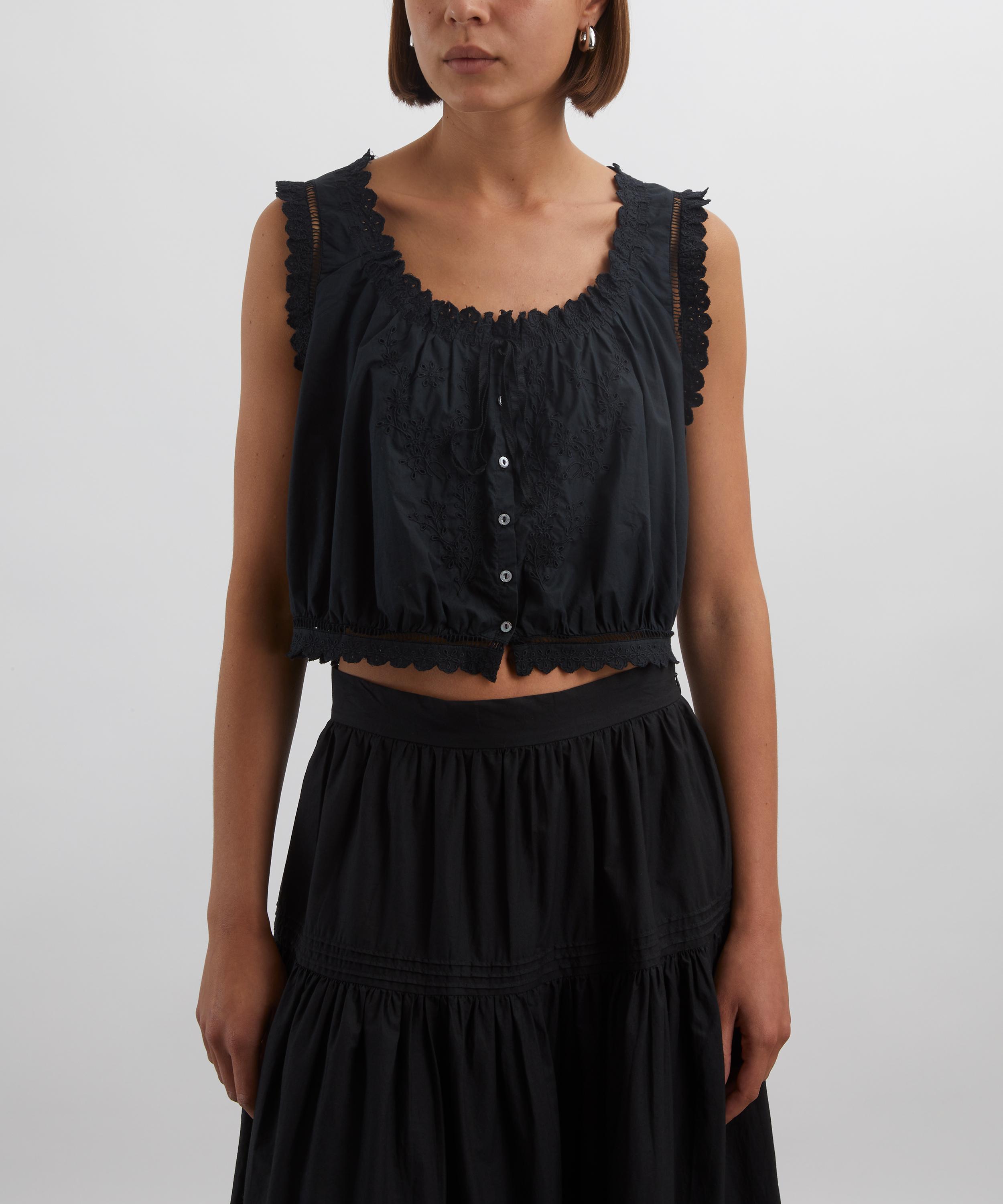DÔEN - Traveller Cotton Floral Eyelet Top image number 2
