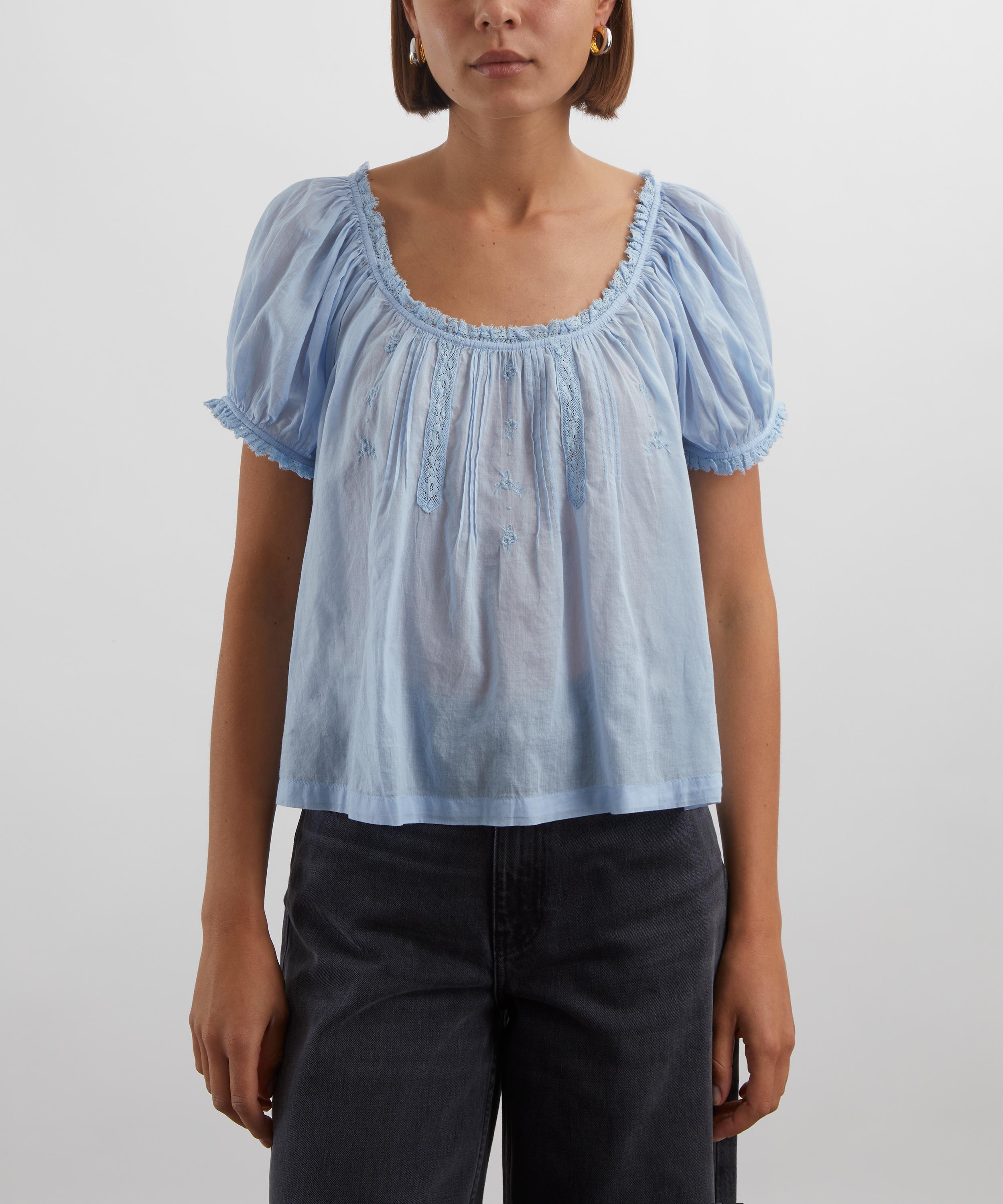 DÔEN - Frederica Icy Blue Top image number 2