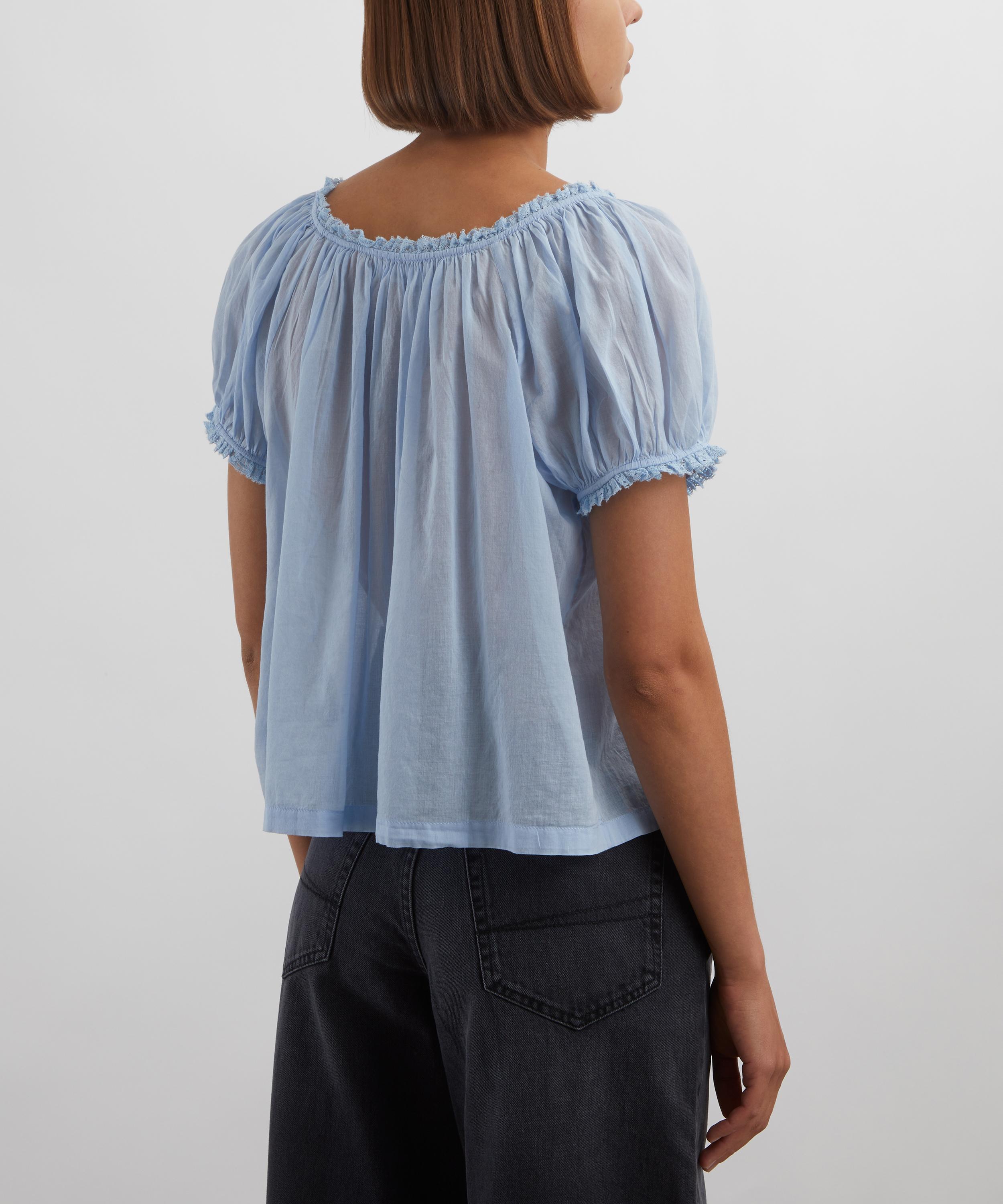 DÔEN - Frederica Icy Blue Top image number 3