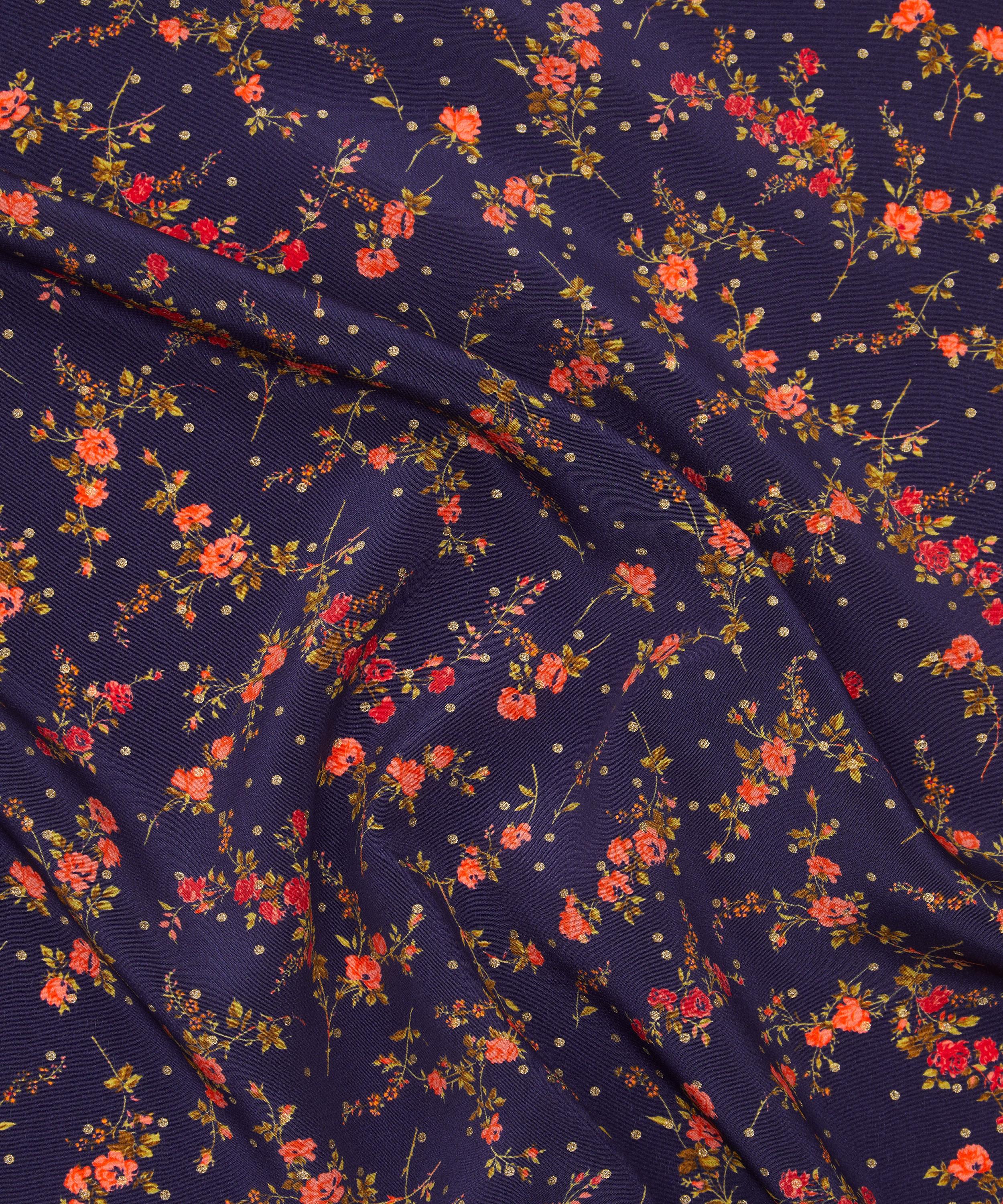 Liberty Fabrics - Elizabeth Metallic Crepe de Chine image number 3