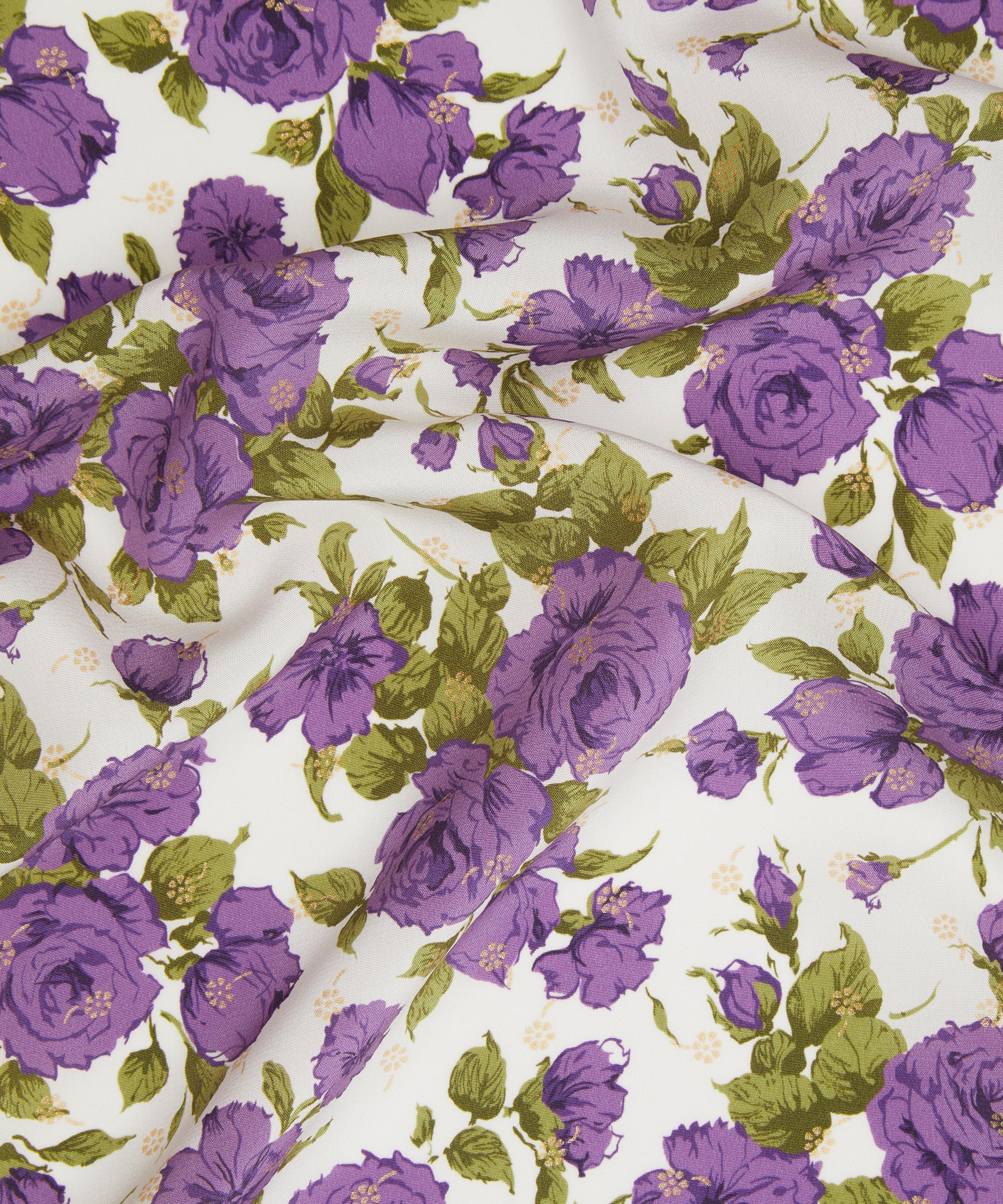 Liberty Fabrics - Carline Rose Metallic Crepe de Chine image number 3