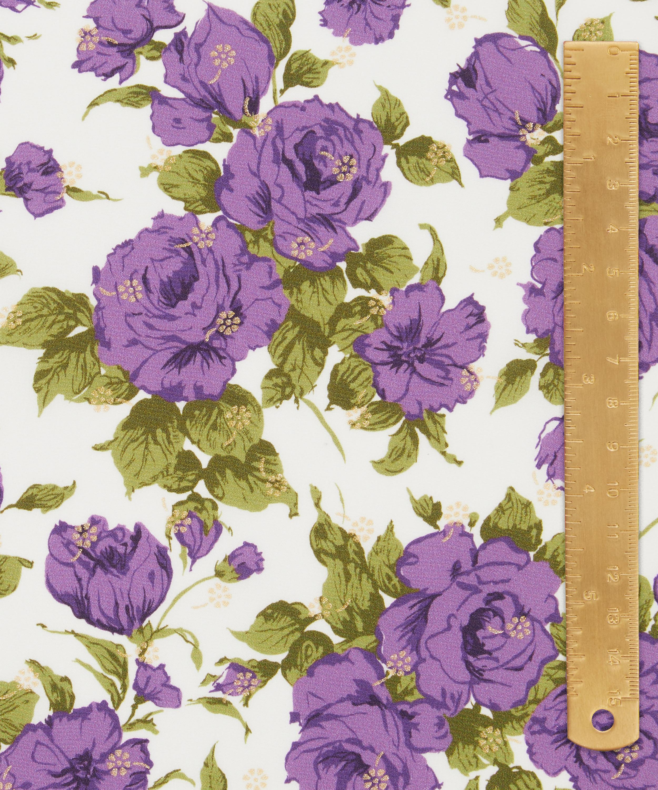 Liberty Fabrics - Carline Rose Metallic Crepe de Chine image number 4