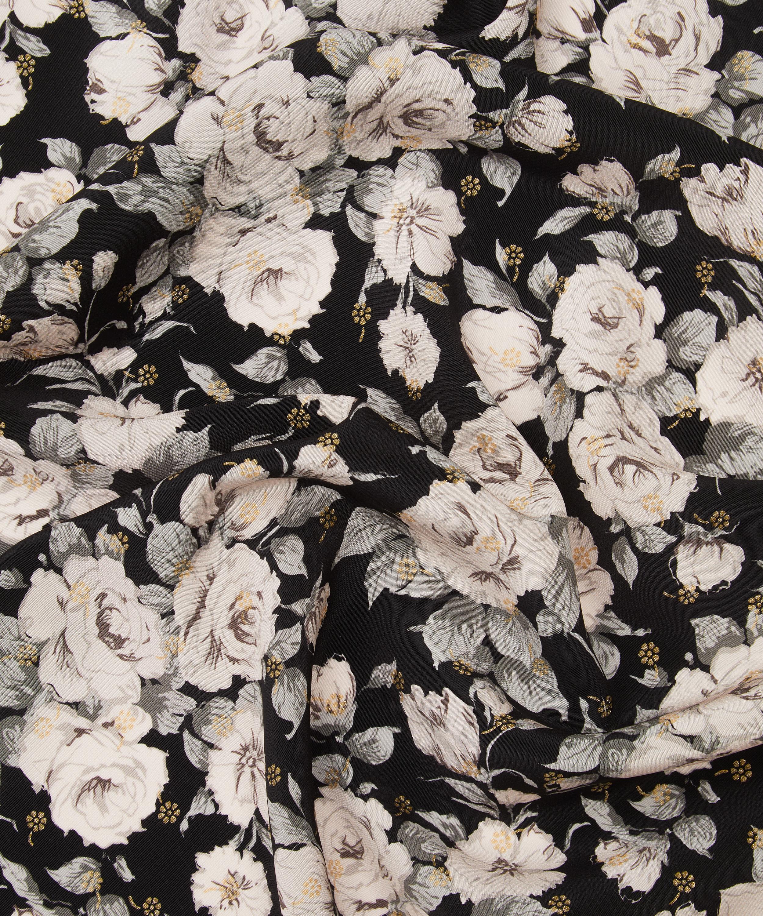 Liberty Fabrics - Carline Rose Metallic Crepe de Chine image number 3