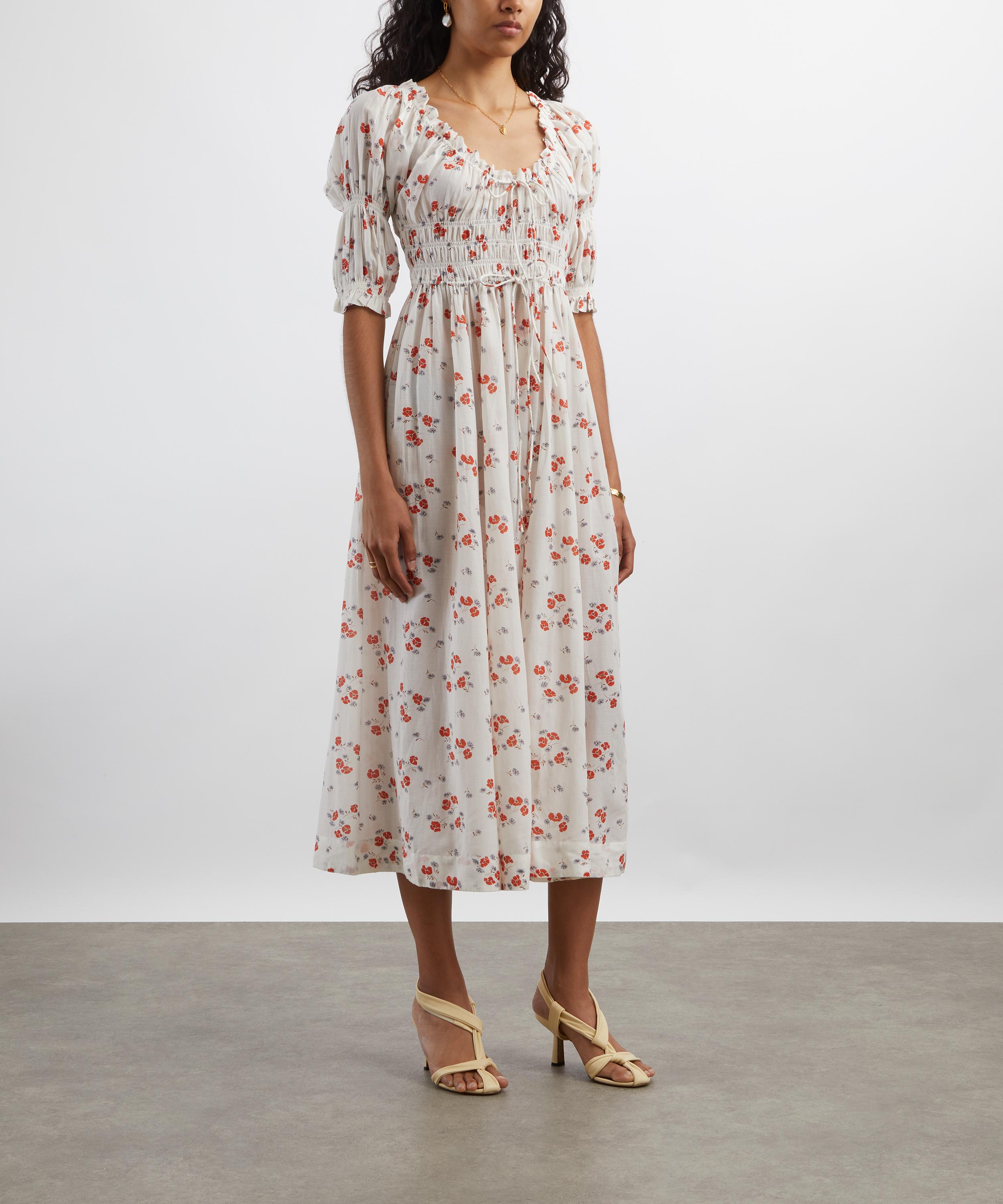 DÔEN - Ischia Poppy Field Dress image number 2