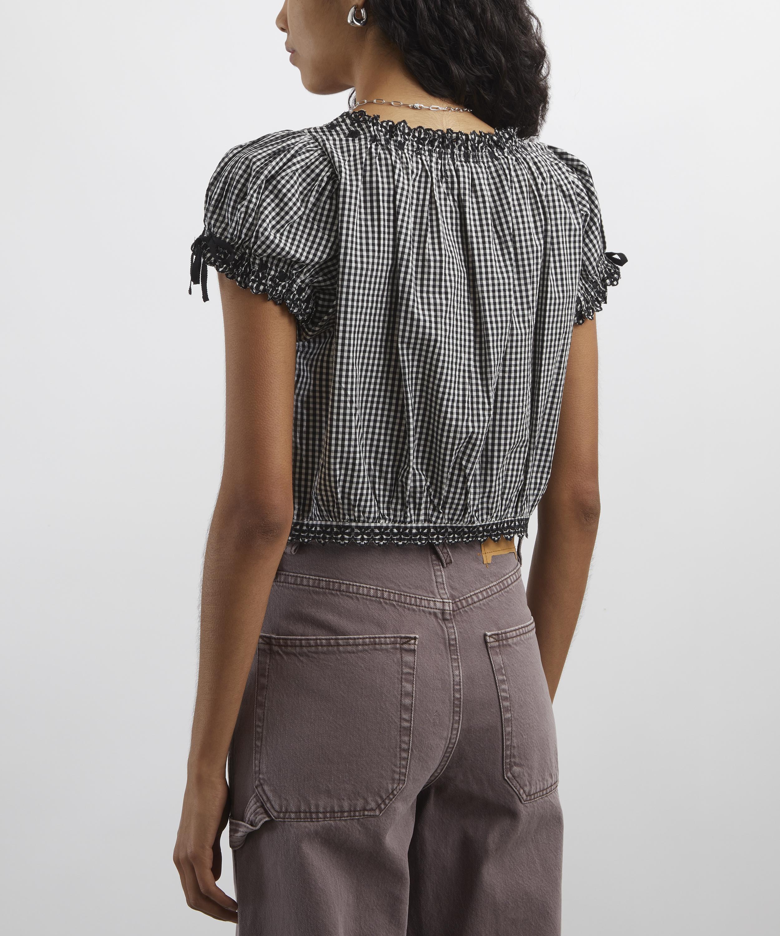 DÔEN - Nera La Maddalena Gingham Top image number 3