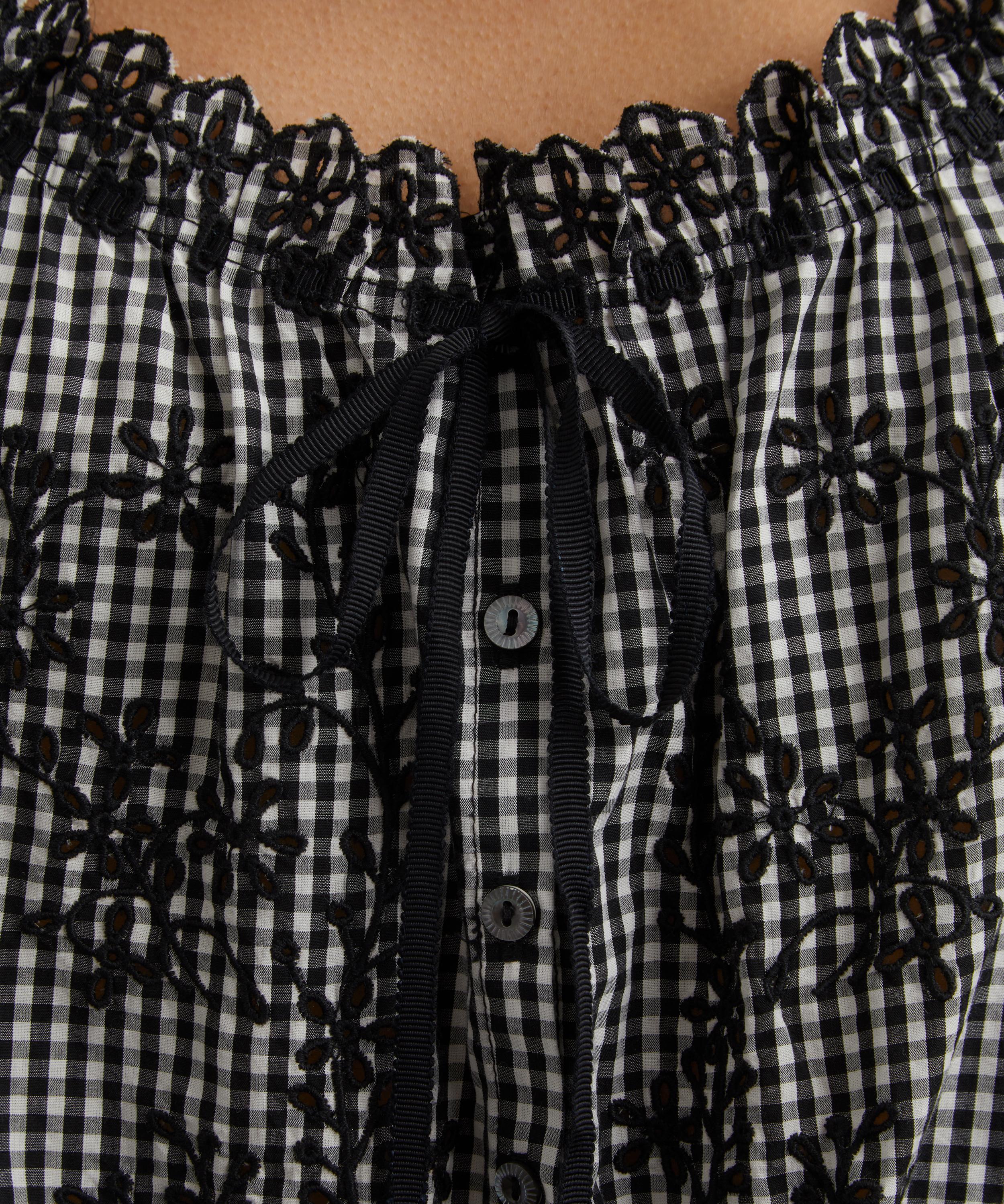 DÔEN - Nera La Maddalena Gingham Top image number 4