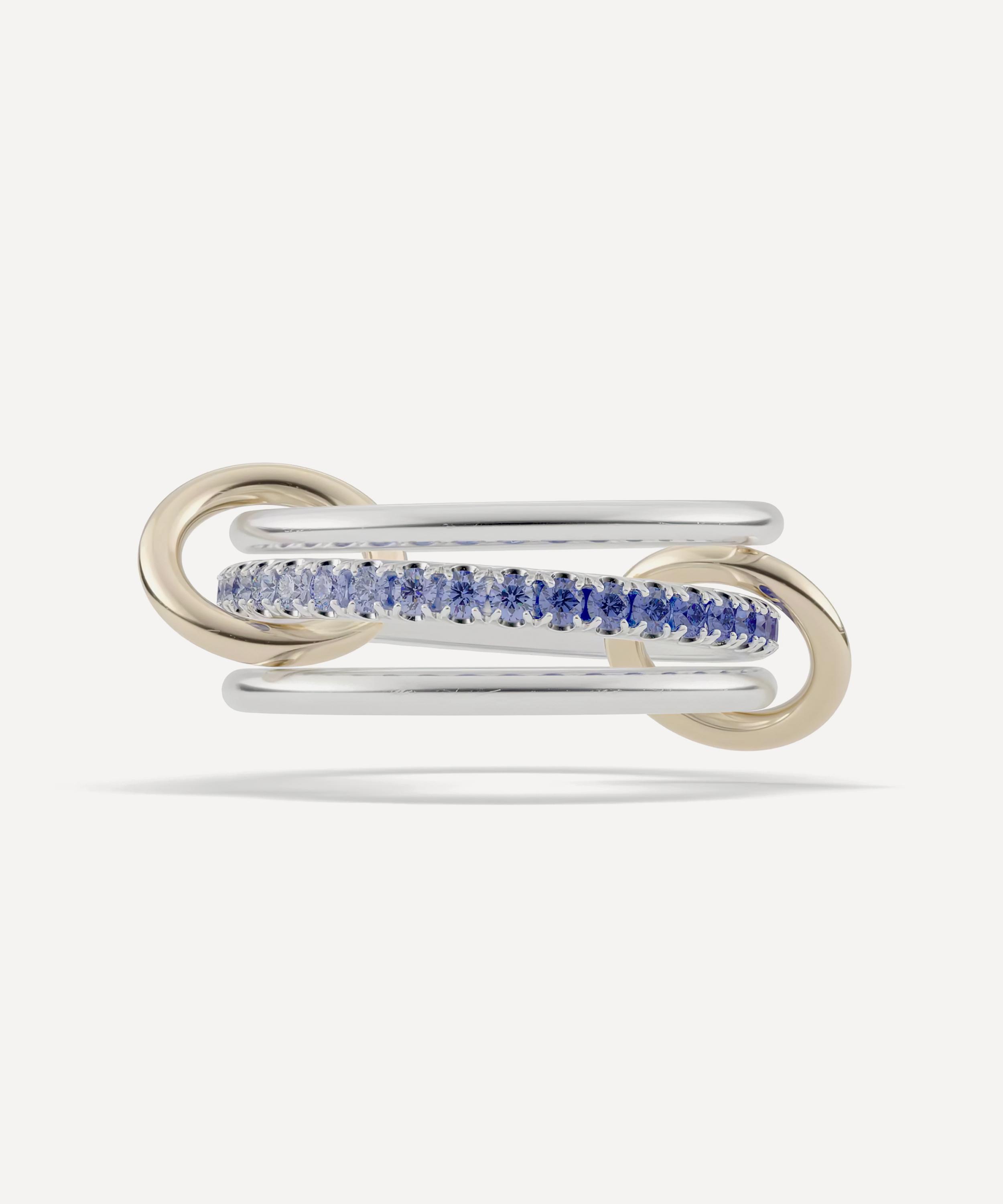 Spinelli Kilcollin - Mixed Metal Tigris SG Blue Ombré Sapphire Ring