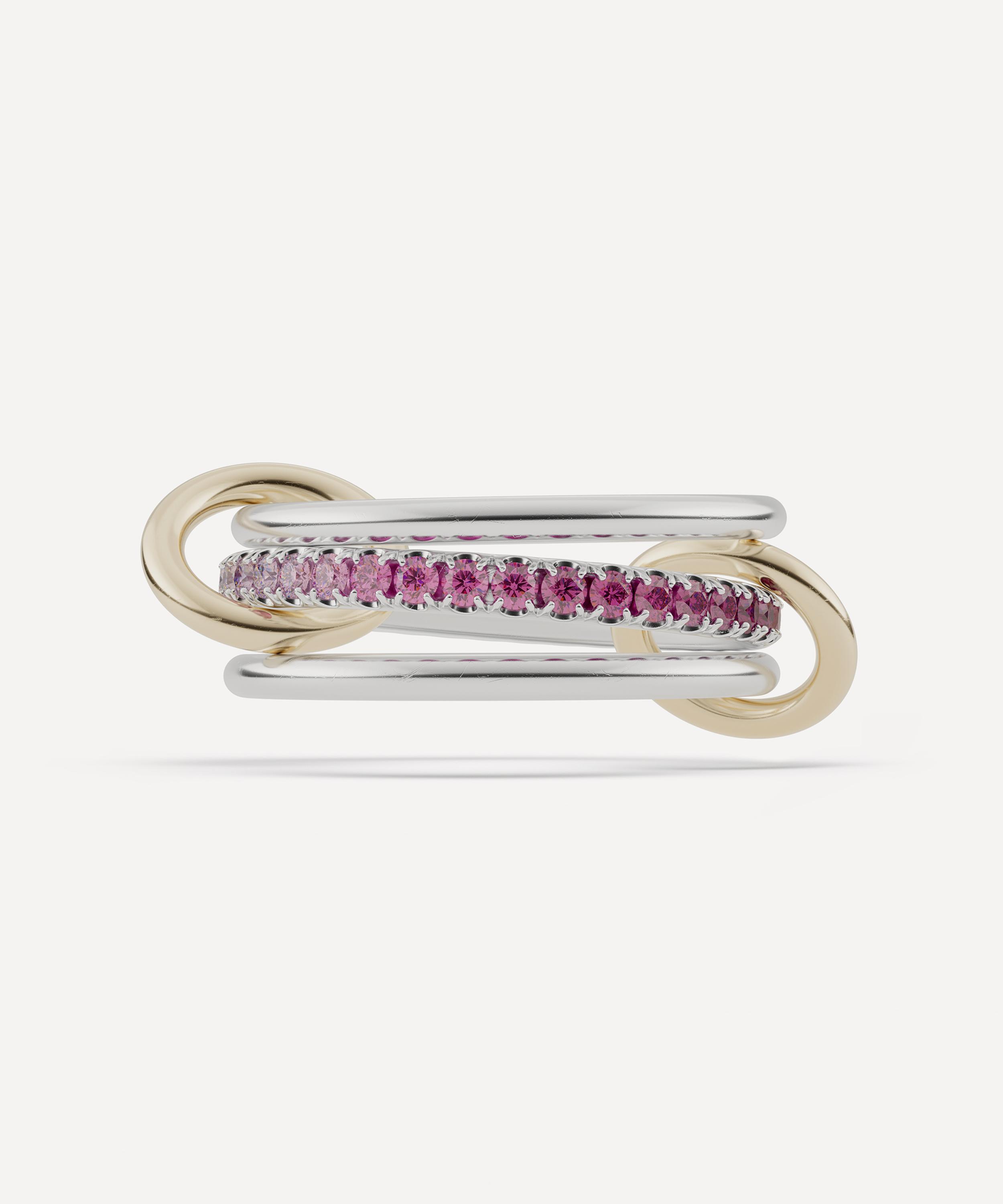 Spinelli Kilcollin - Mixed Metal Tigris SG Pink Ombré Sapphire Ring image number 0