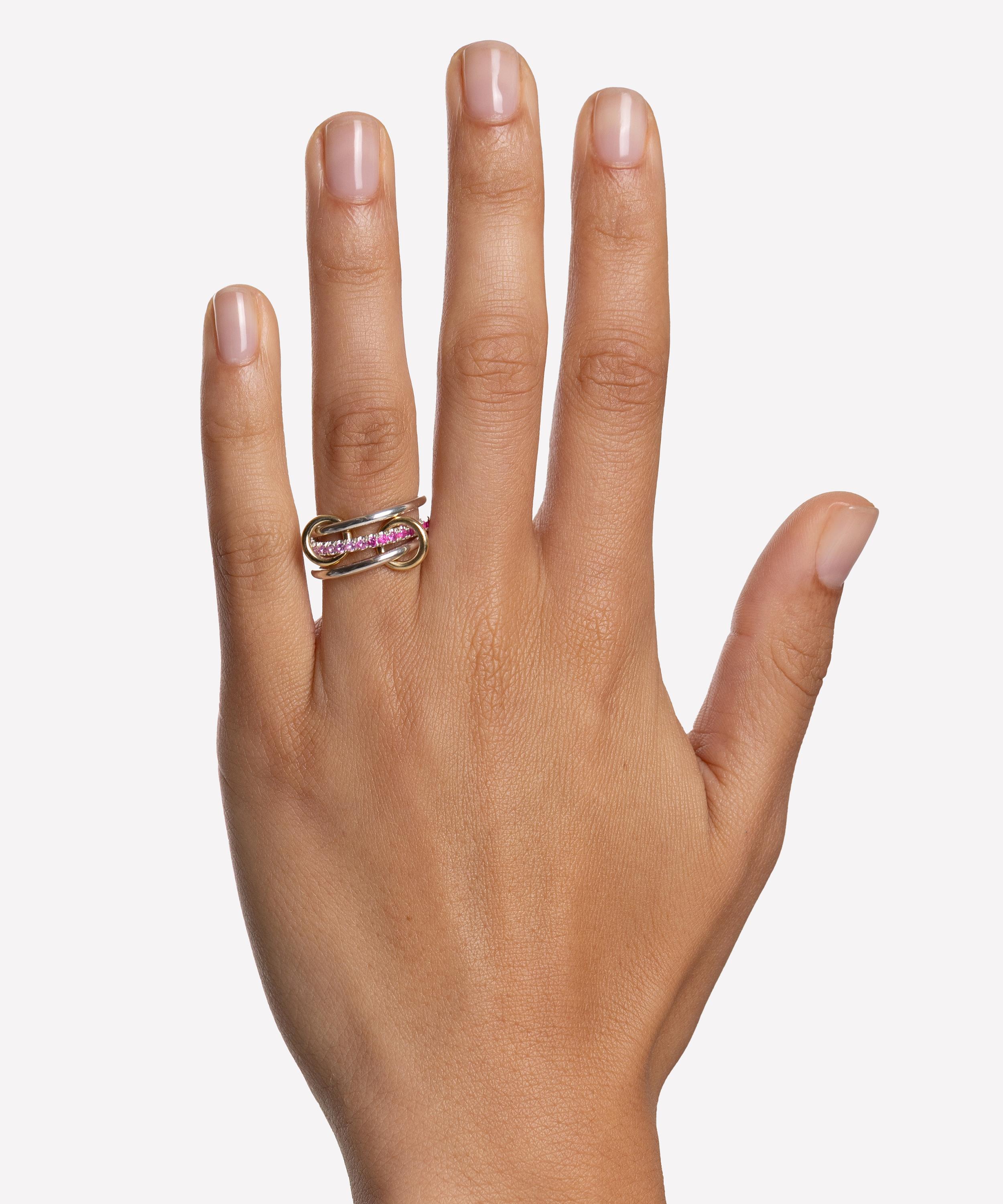Spinelli Kilcollin - Mixed Metal Tigris Pink Ombre Ring image number 1