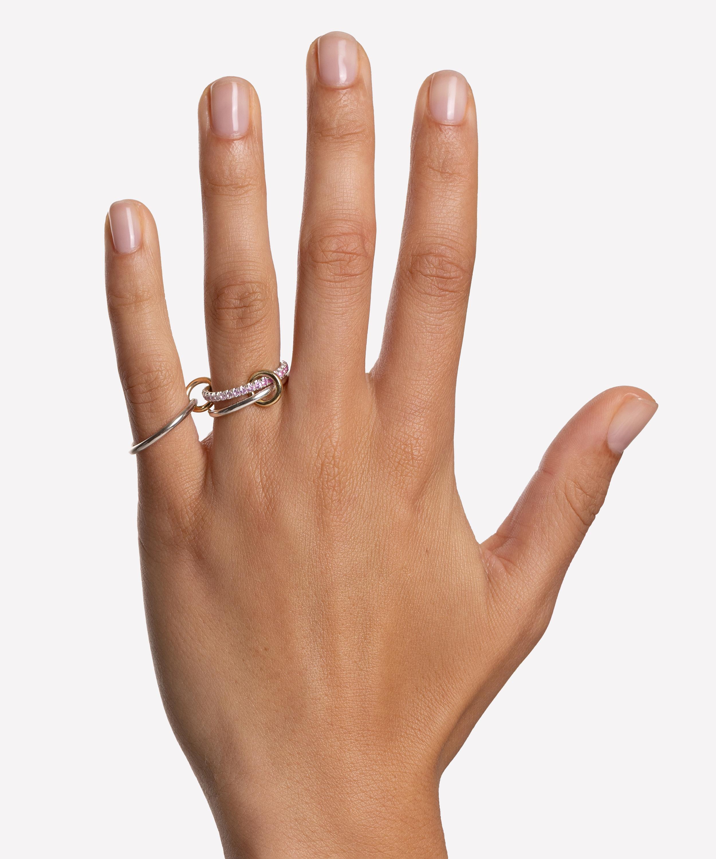 Spinelli Kilcollin - Mixed Metal Tigris Pink Ombre Ring image number 2