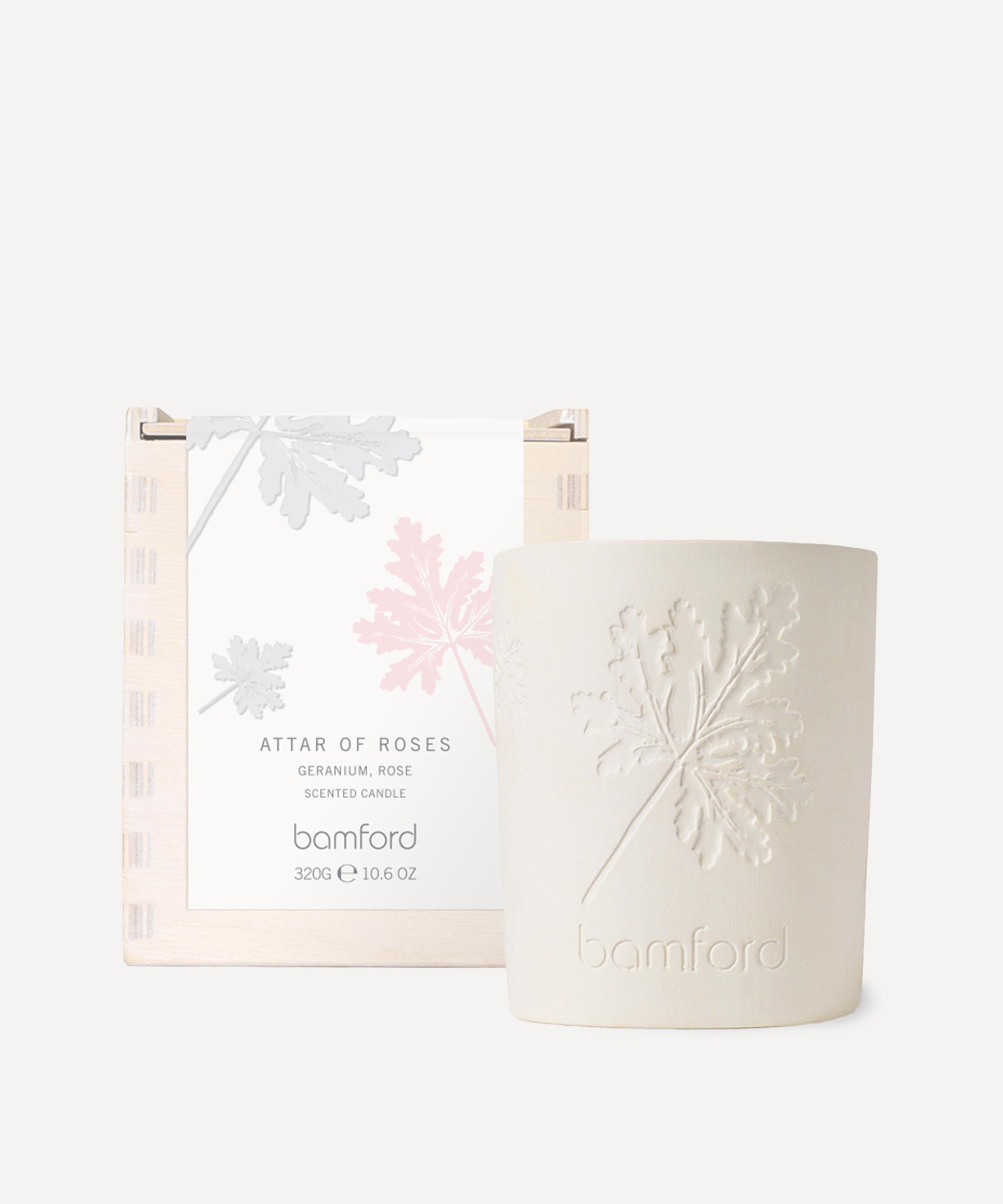 Bamford - Attar of Roses Geranium Scented Candle 320g image number 1