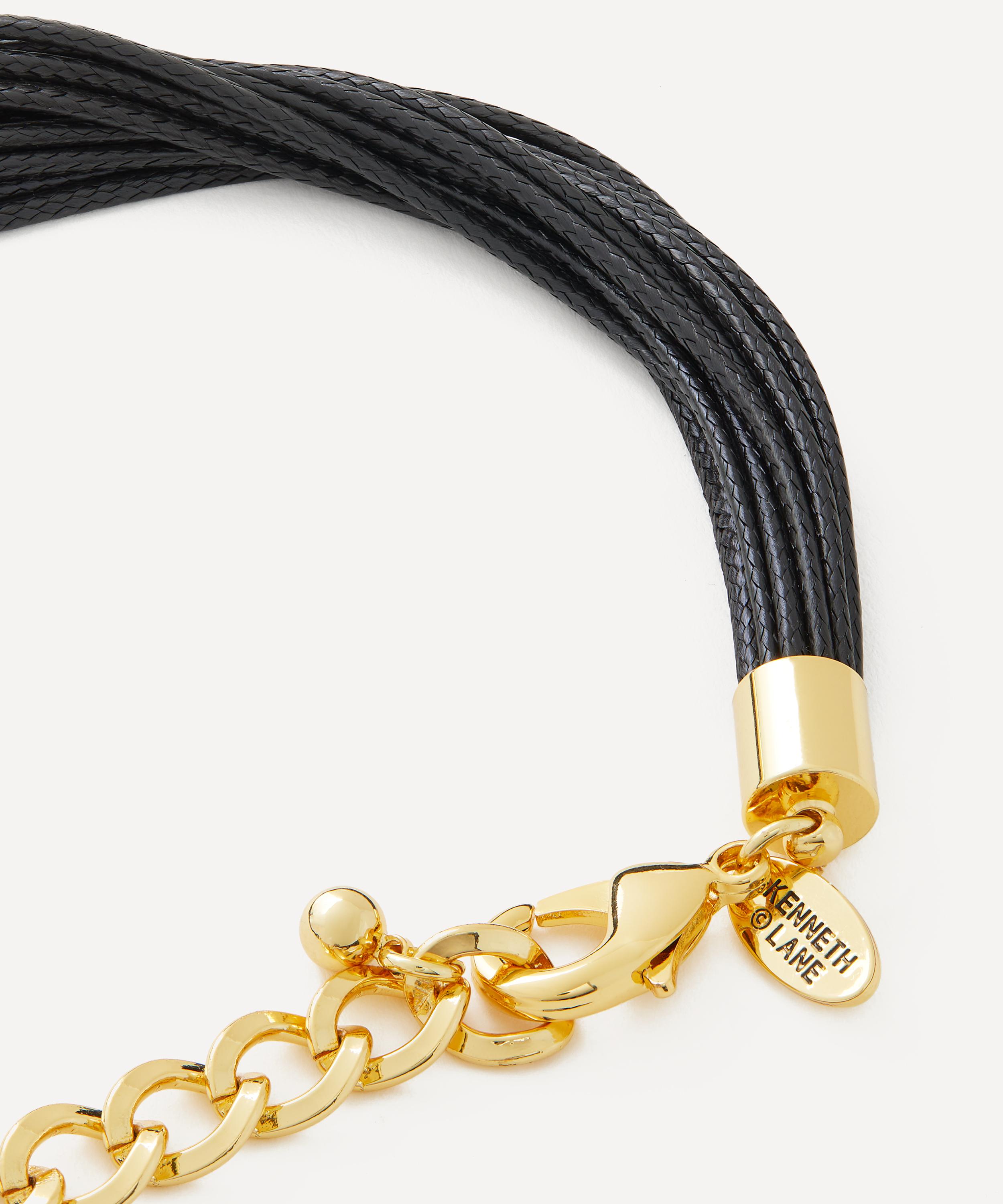 Kenneth Jay Lane - Multi-Strand Cord Seashell Pendant Necklace image number 2