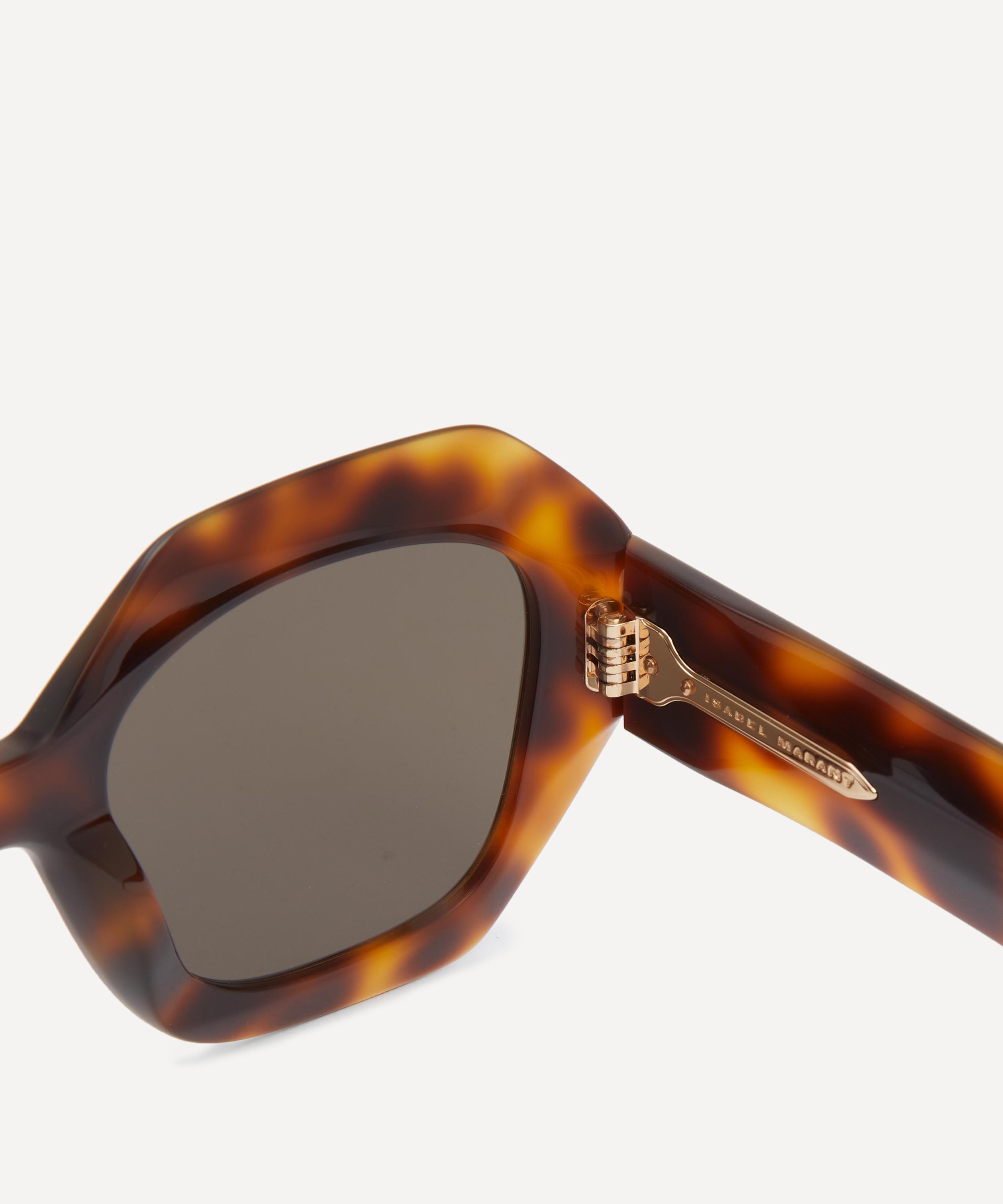 Isabel Marant - Havana Acetate Geometric Frame Sunglasses image number 2